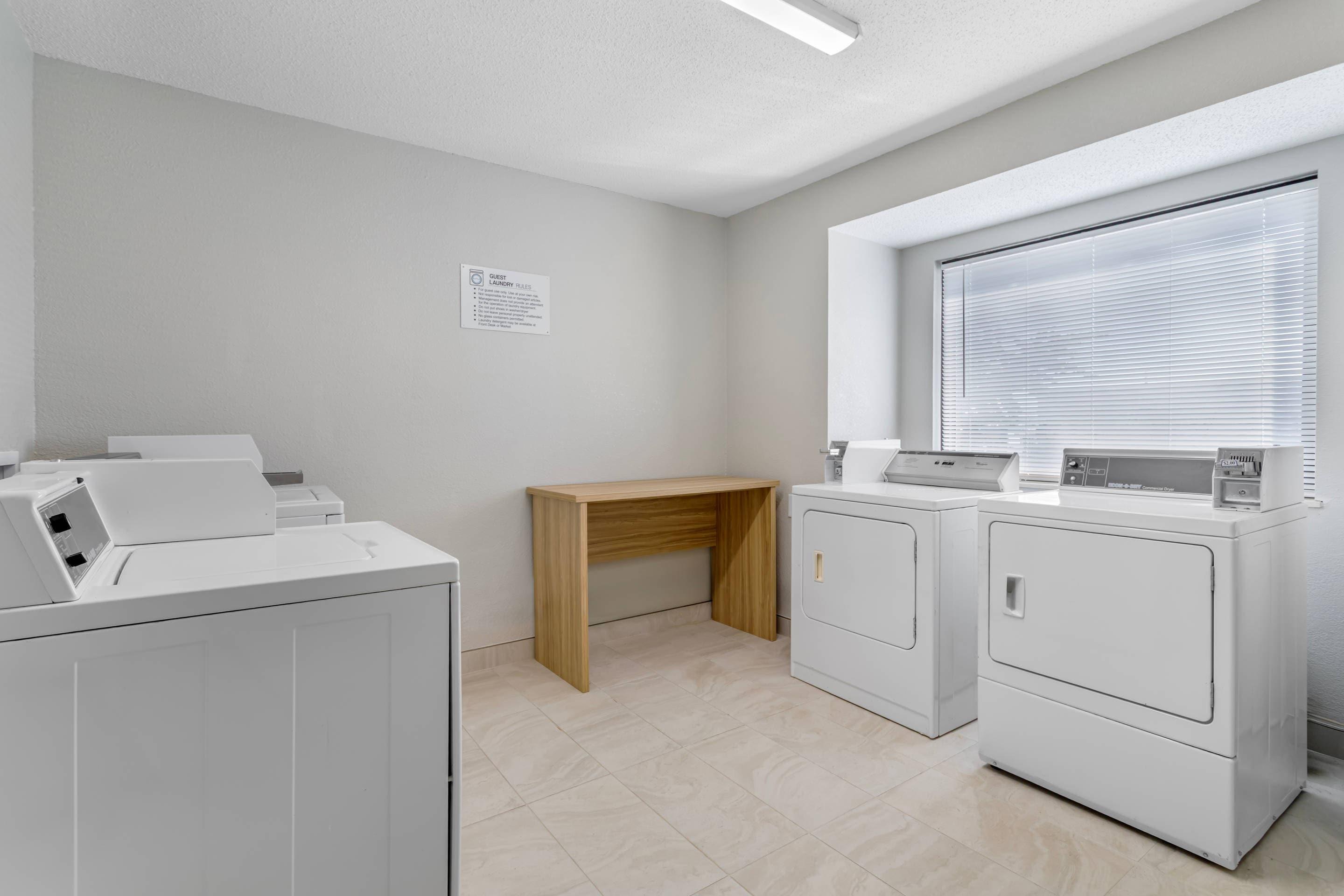 Guest laundry facilities