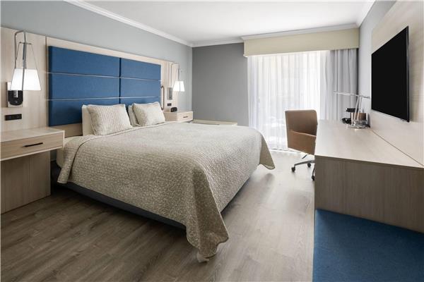 1 King Bed, Mobility/Hearing Accessible Room, Roll-In Shower, First Floor, NSMK