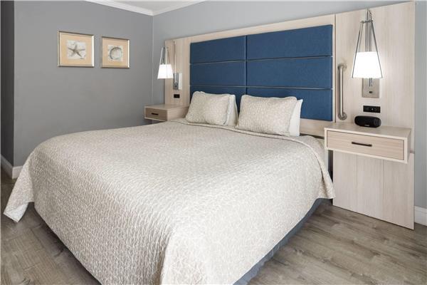 1 King Bed, Mobility/Hearing Accessible Room, Roll-In Shower, First Floor, NSMK