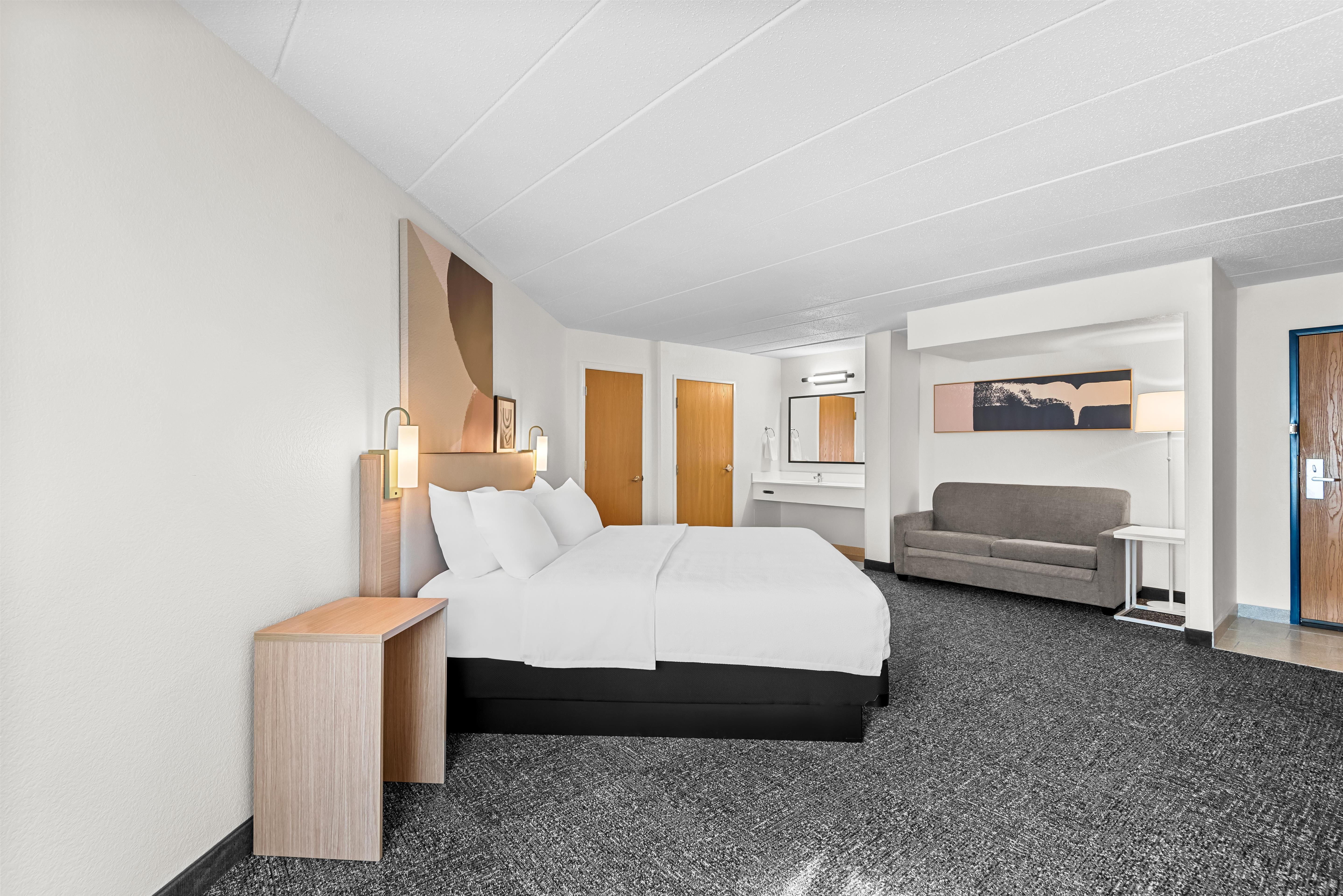 Spark by Hilton Cedar Falls Room Type - 1 KING BED WITH SOFABED