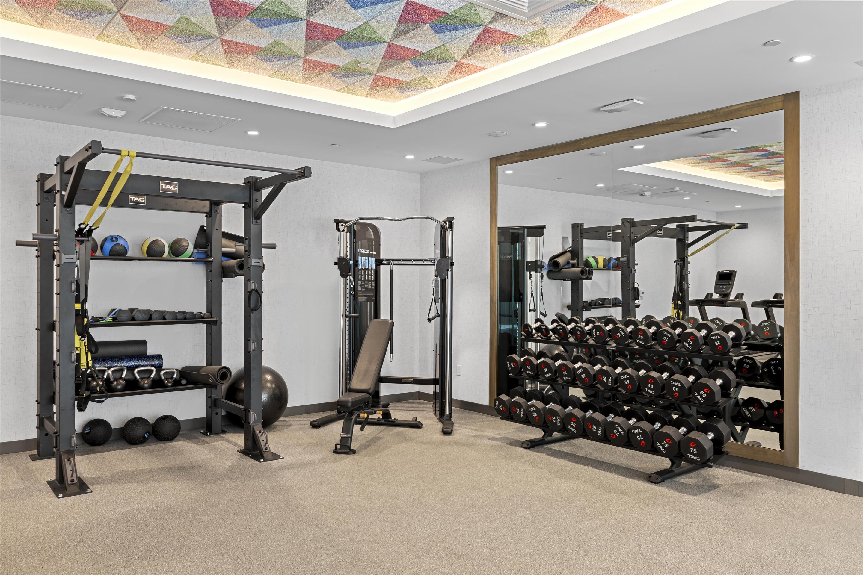 Health club fitness center gym