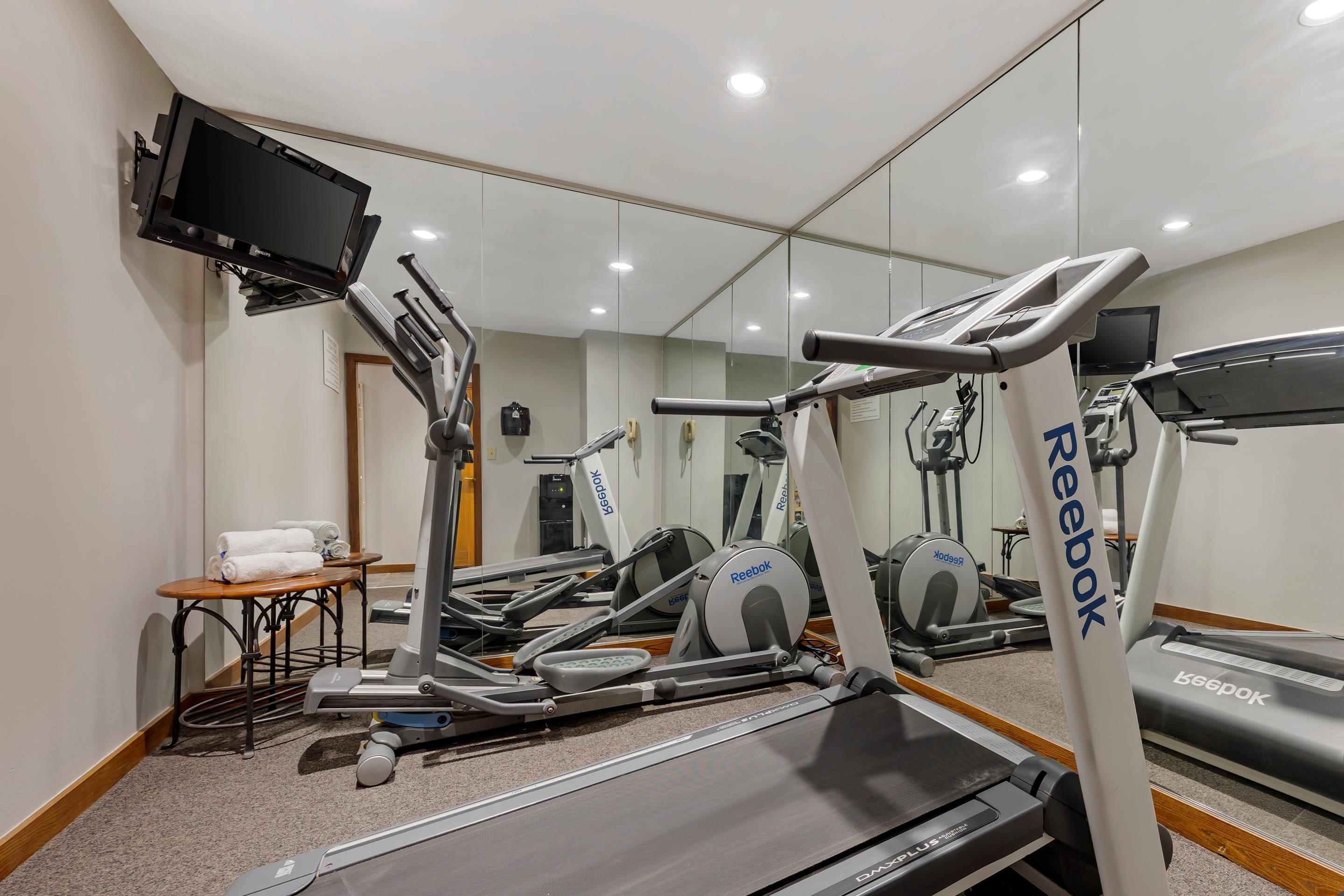 Exercise room with cardio equipment | MainStay Suites Springfield South - Battlefield Rd