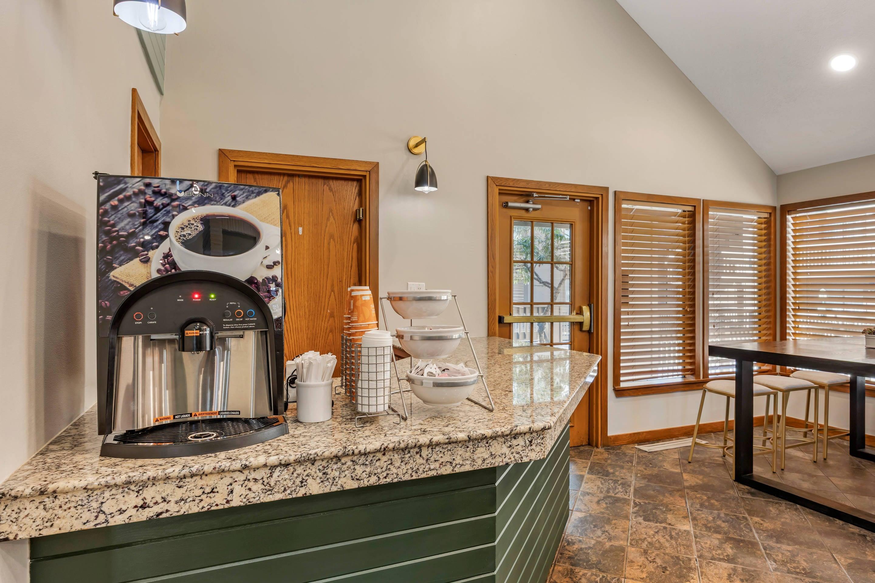 Enjoy coffee in the lobby | MainStay Suites Springfield South - Battlefield Rd