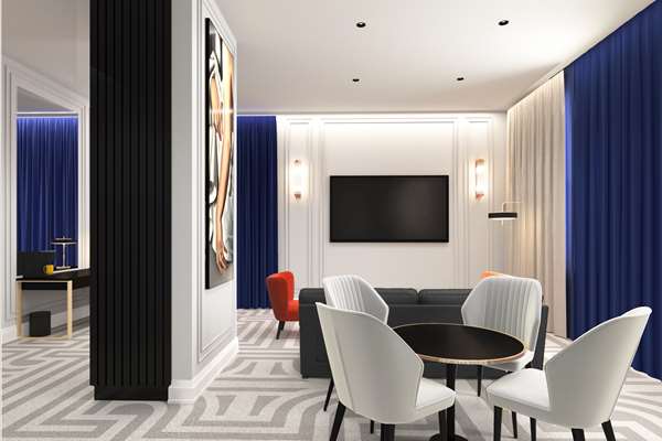 Suite-1 King Bed, Non-Smoking, City View, Work Desk, Safe, Wi-Fi, Coffee And Tea Maker