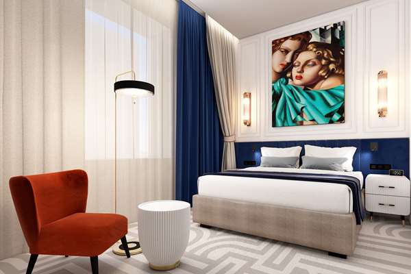 Suite-1 King Bed, Non-Smoking, City View, Work Desk, Safe, Wi-Fi, Coffee And Tea Maker
