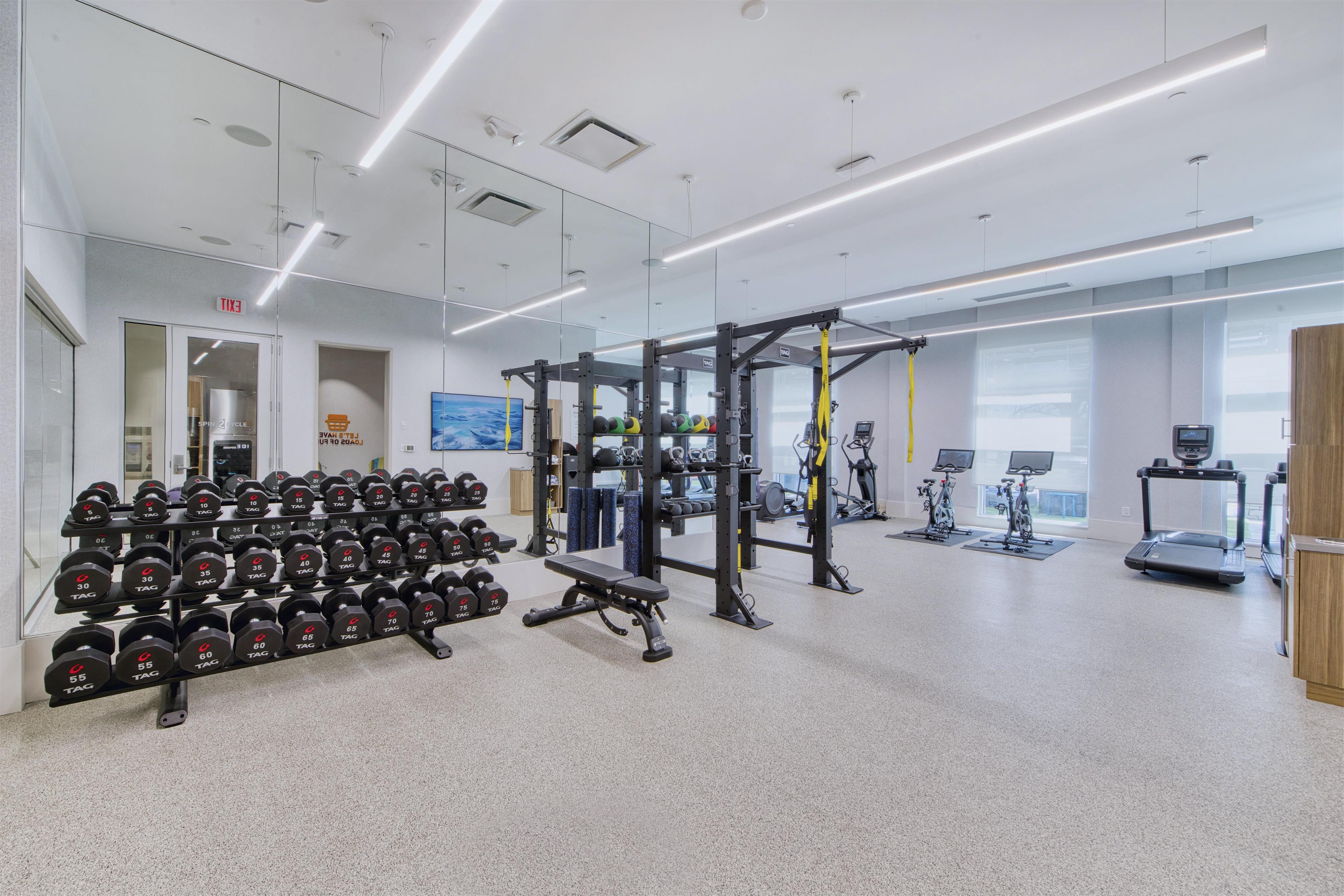 Health club fitness center gym