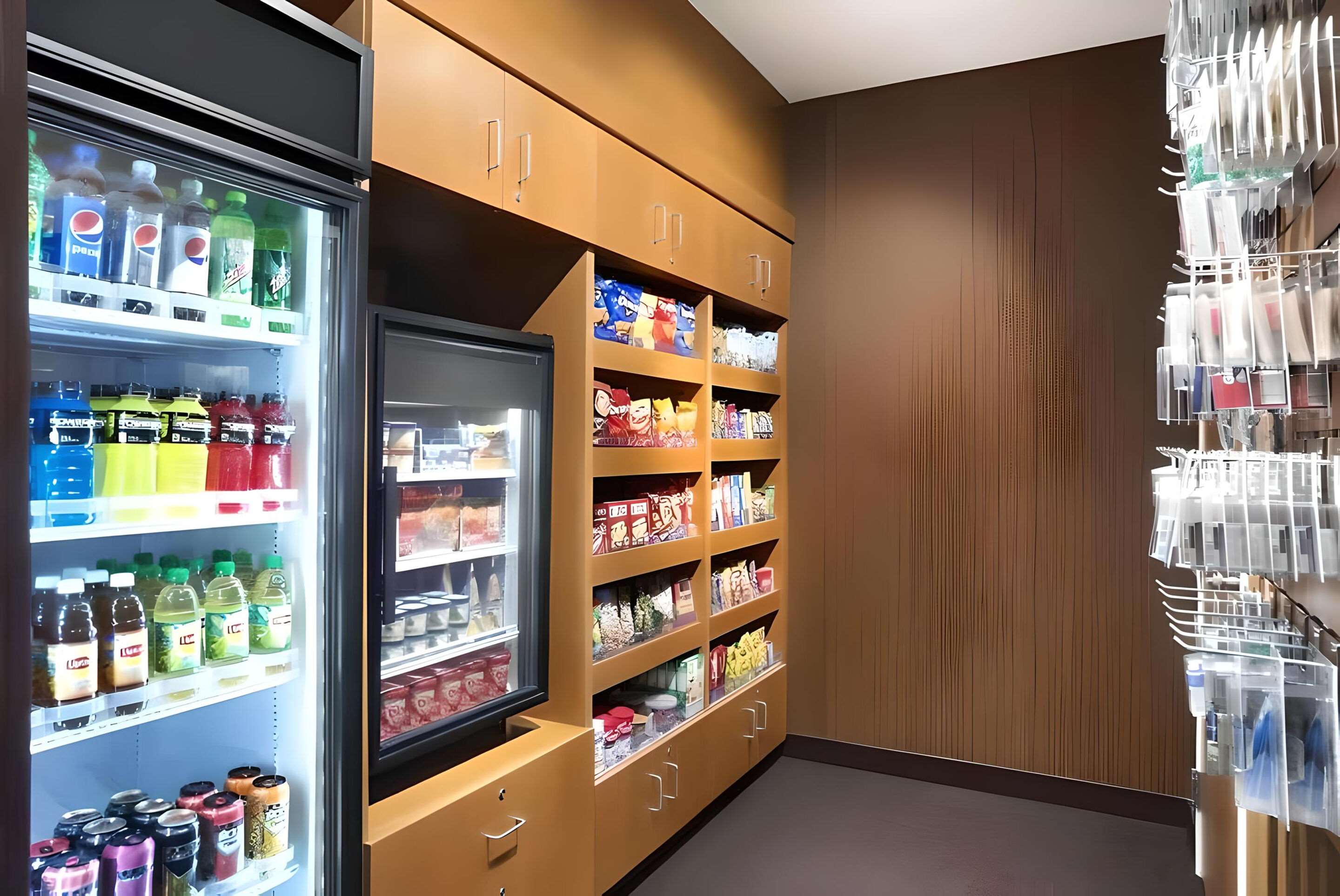 Hotel vending area