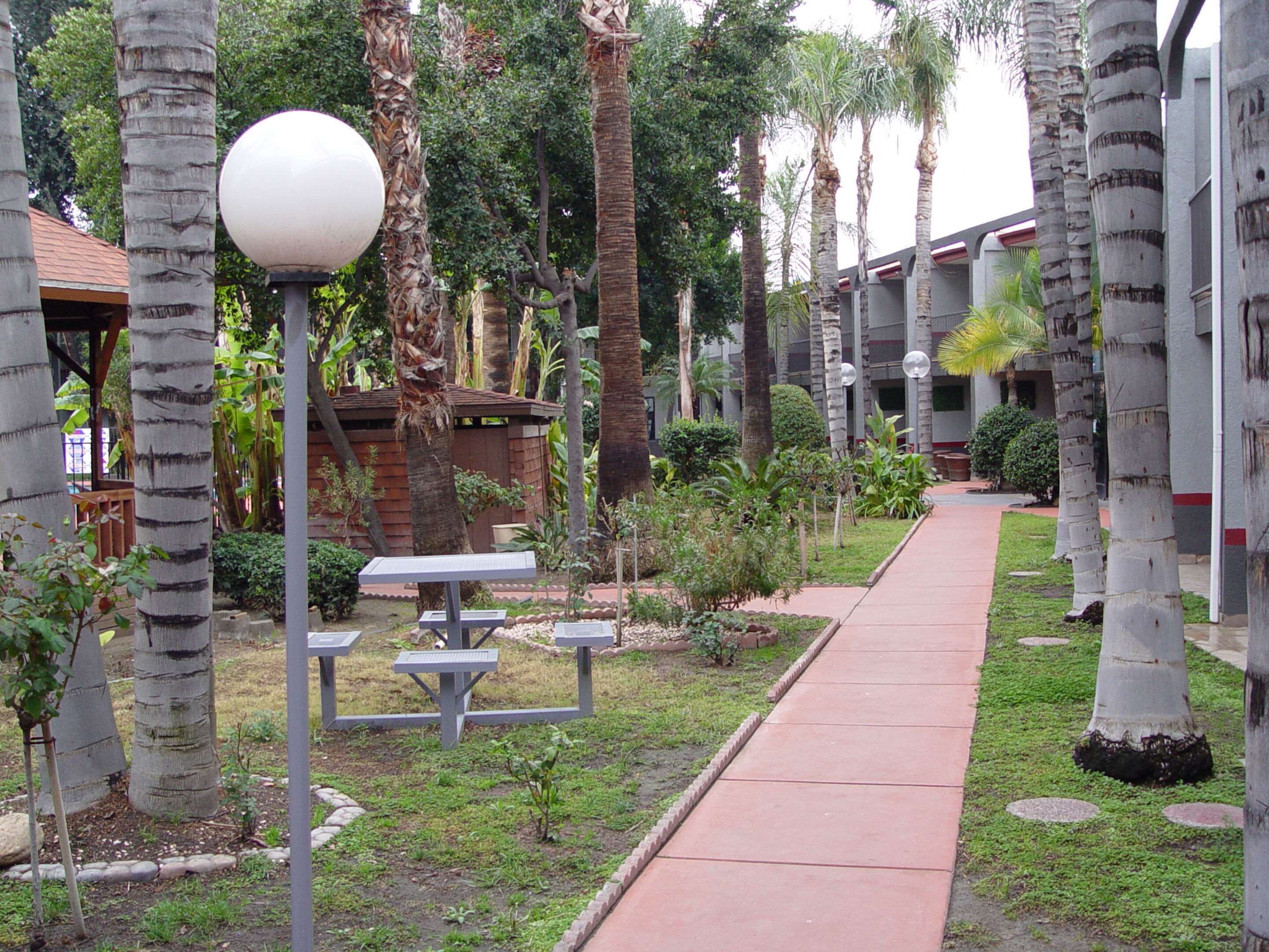 Hotel patio