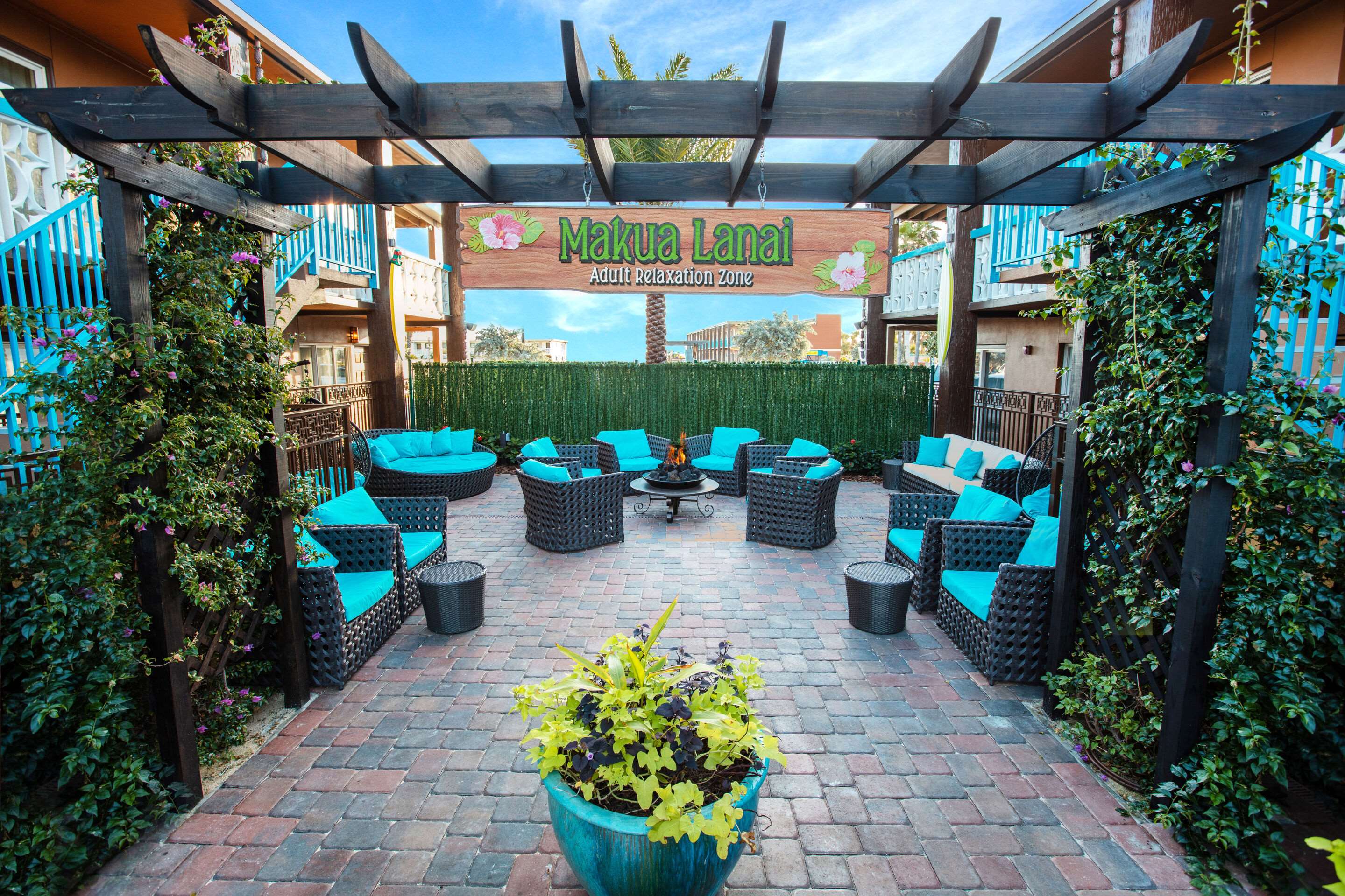 Patio with Fire Pit | Westgate Cocoa Beach Resort