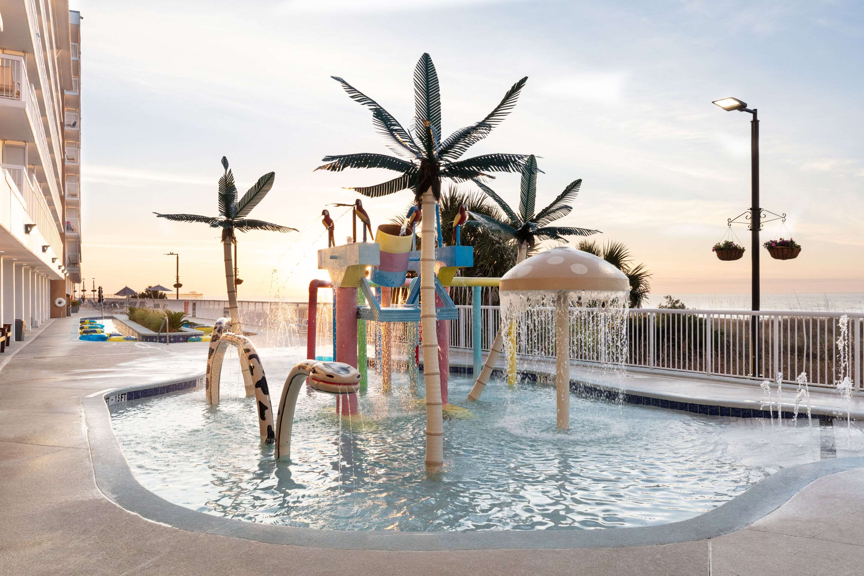 Splash Pad | Sandy Beach Oceanfront Resort