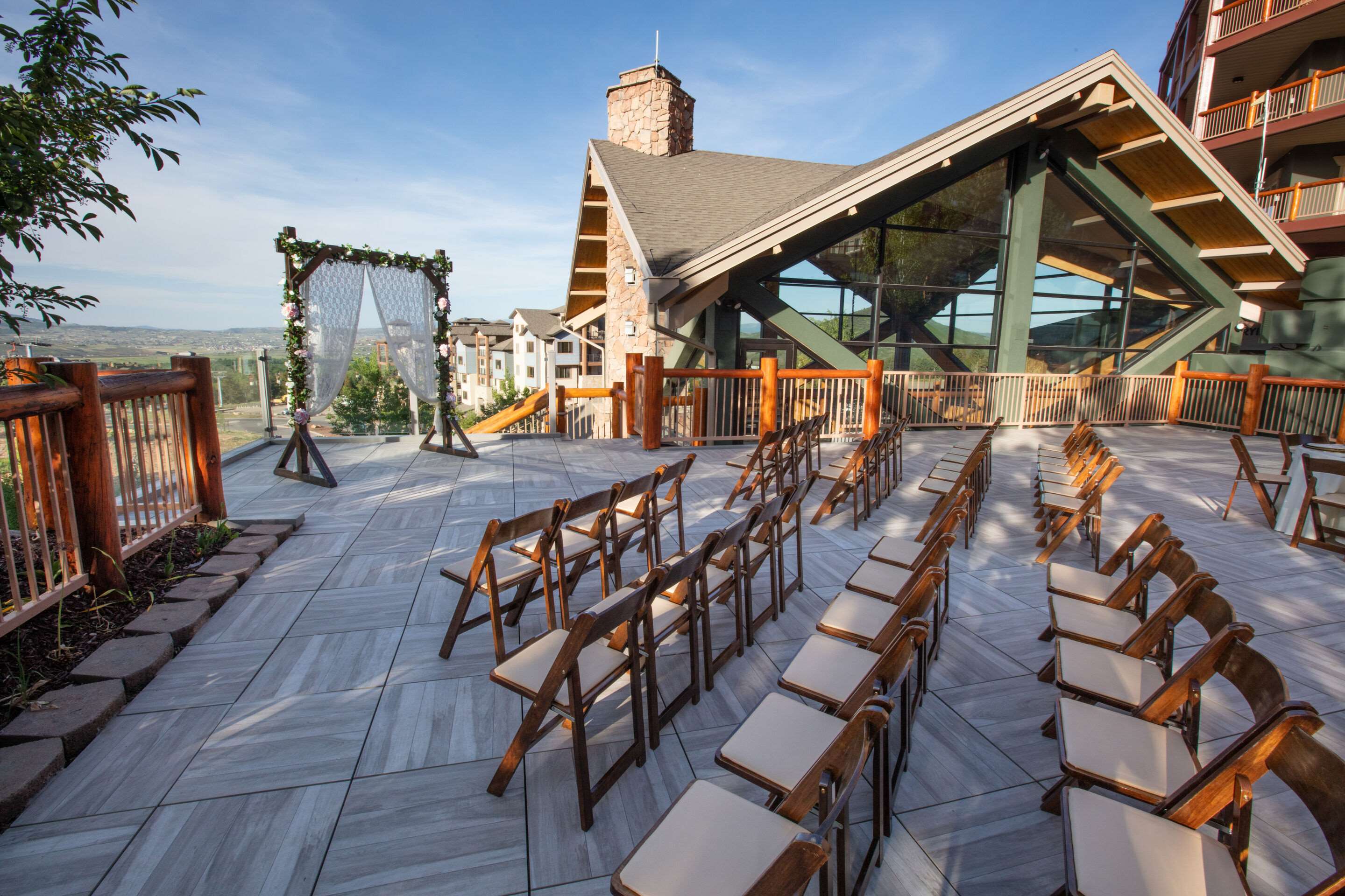 Ceremony Deck with Wedding Decor | Westgate Park City Resort & Spa