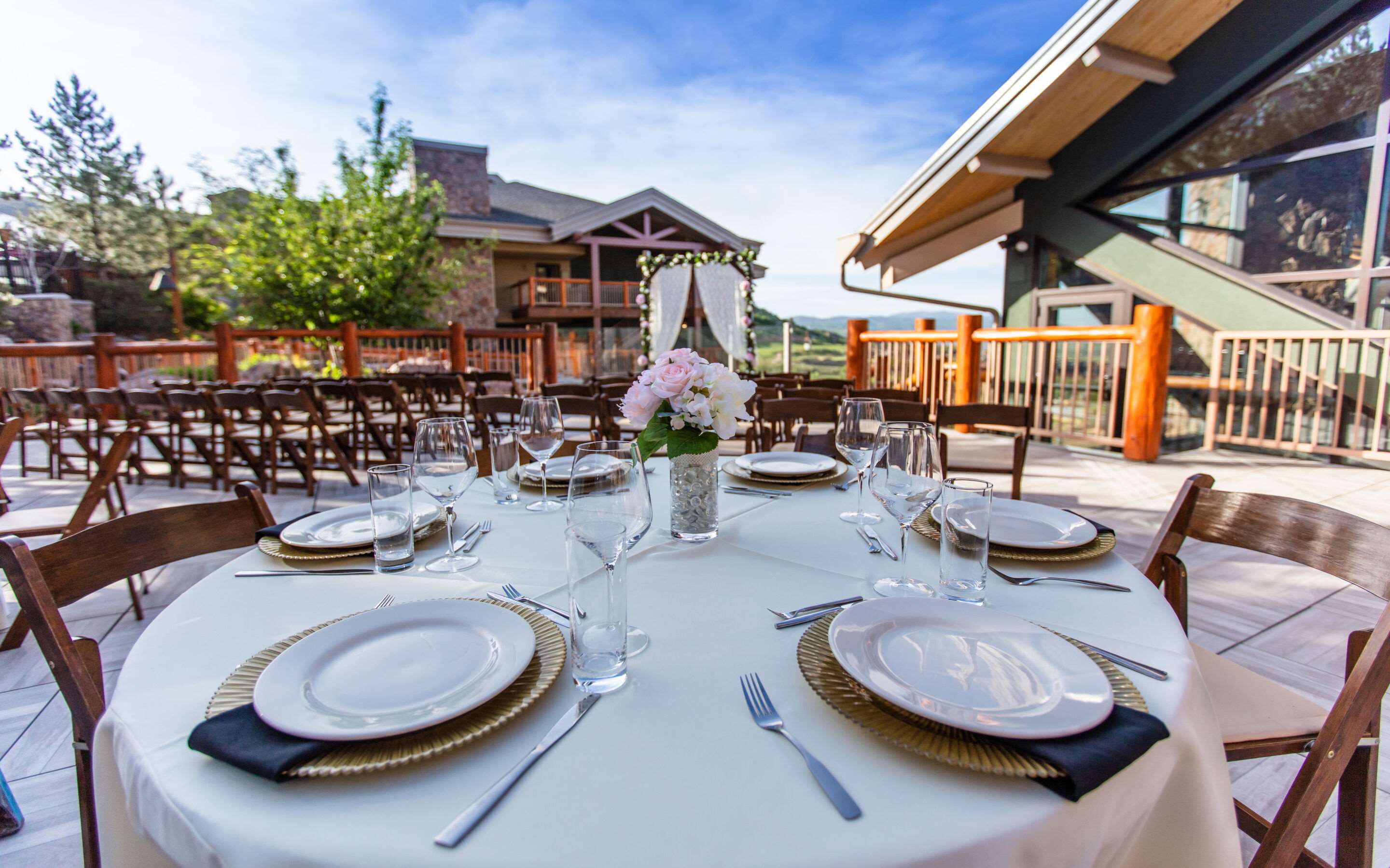 Ceremony Deck with Wedding Decor | Westgate Park City Resort & Spa