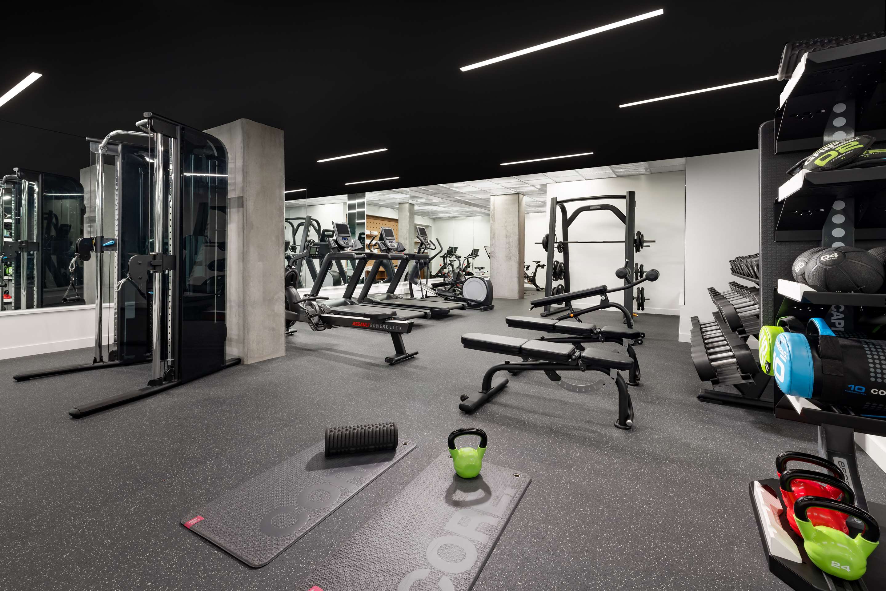 Health club fitness center gym | Timbri Hotel San Francisco, Curio Collection by Hilton