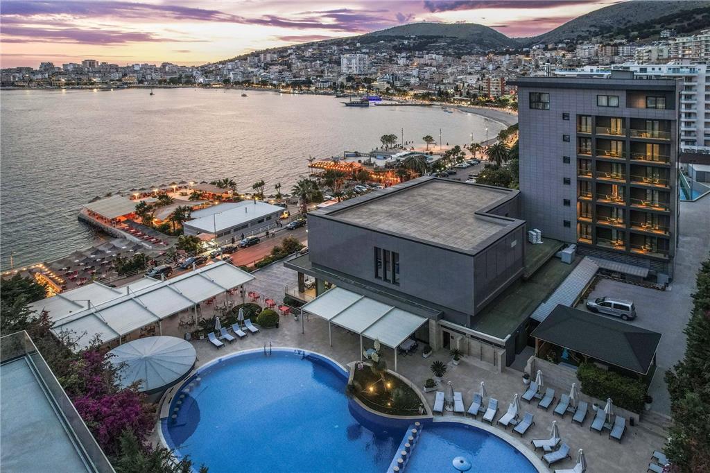 SARANDA BUTRINTI AFFILIATED BY-guestroom-Guest Room,Guest Room Amenity,Pool,Architecture,On-Site,Outdoor/Exterior,View from above,Waterfront,Exterior View of Building.jpg