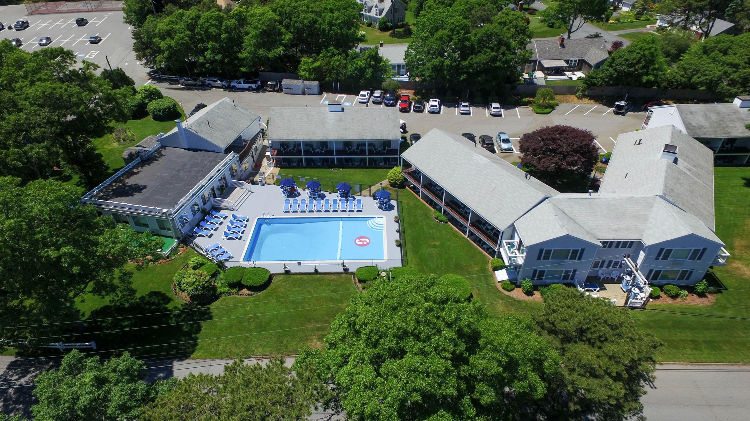 Aerial of property and golf course | Blue Rock Resort