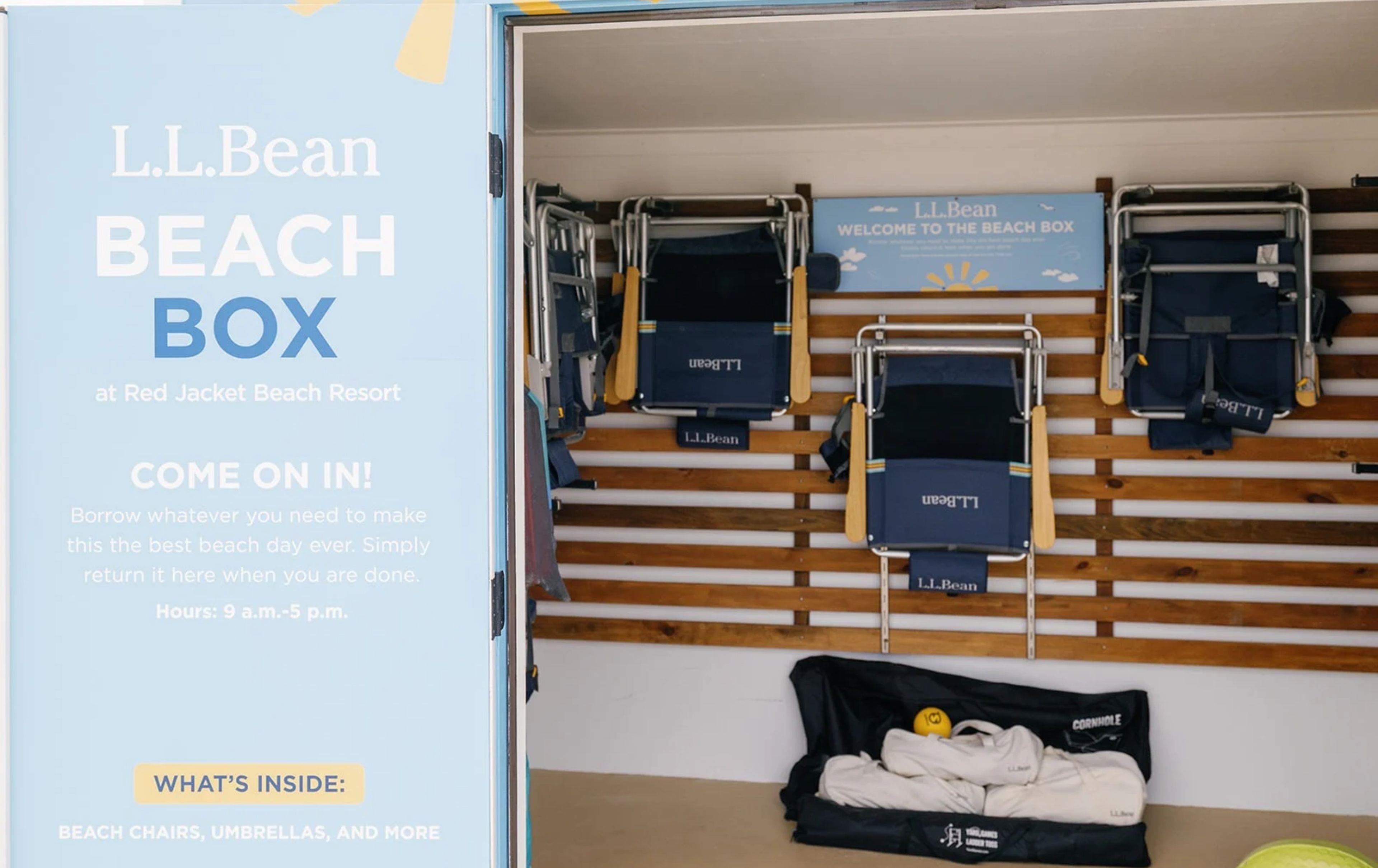 LL Bean Beach Equipment | Red Jacket Beach Resort