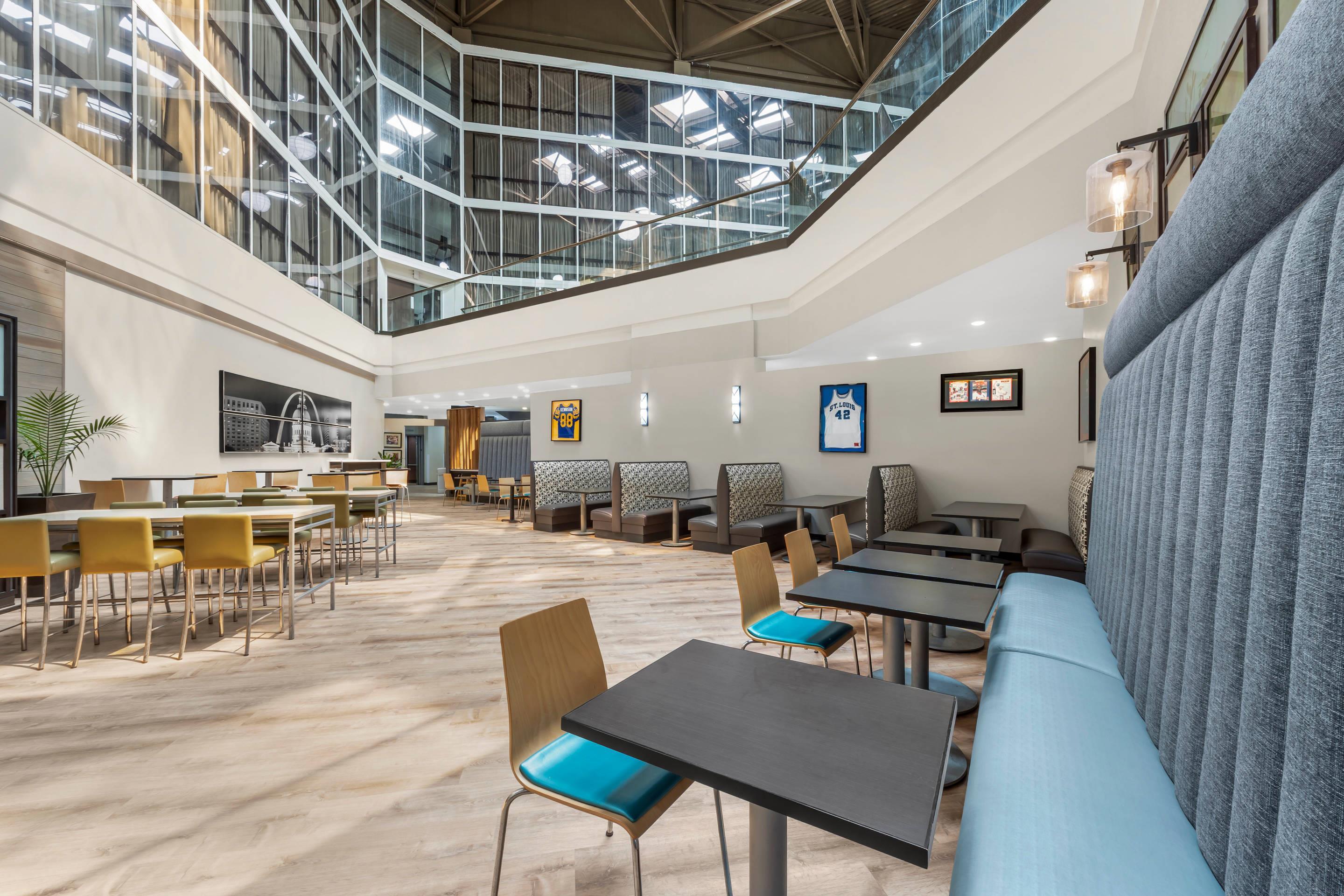 Enjoy breakfast in this seating area