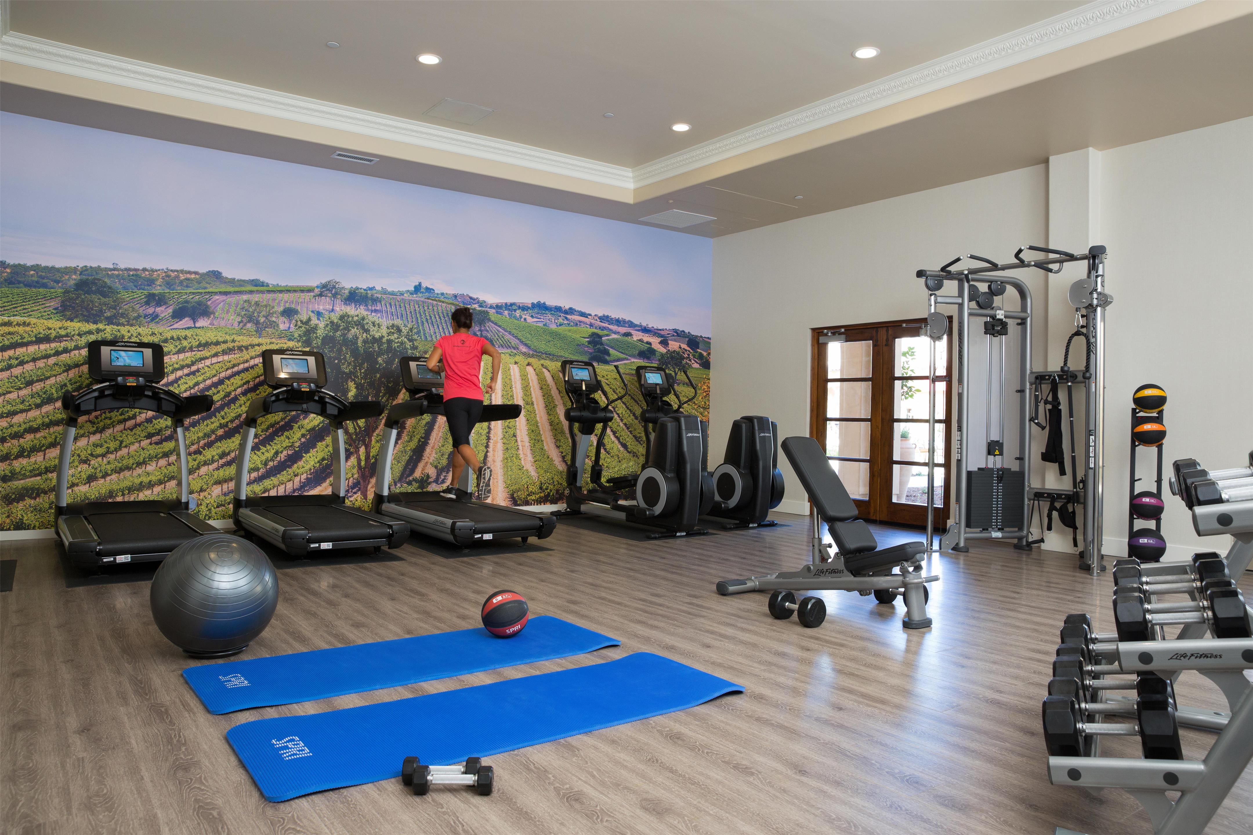 Fitness Room | Allegretto Vineyard Resort Paso Robles
