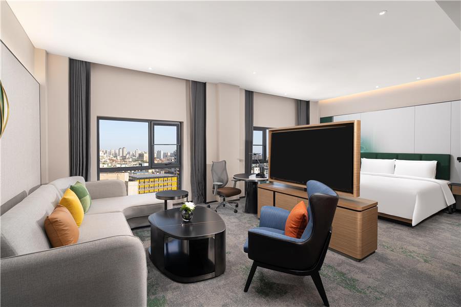 Guest Room,Bed,Living Area,On-Site