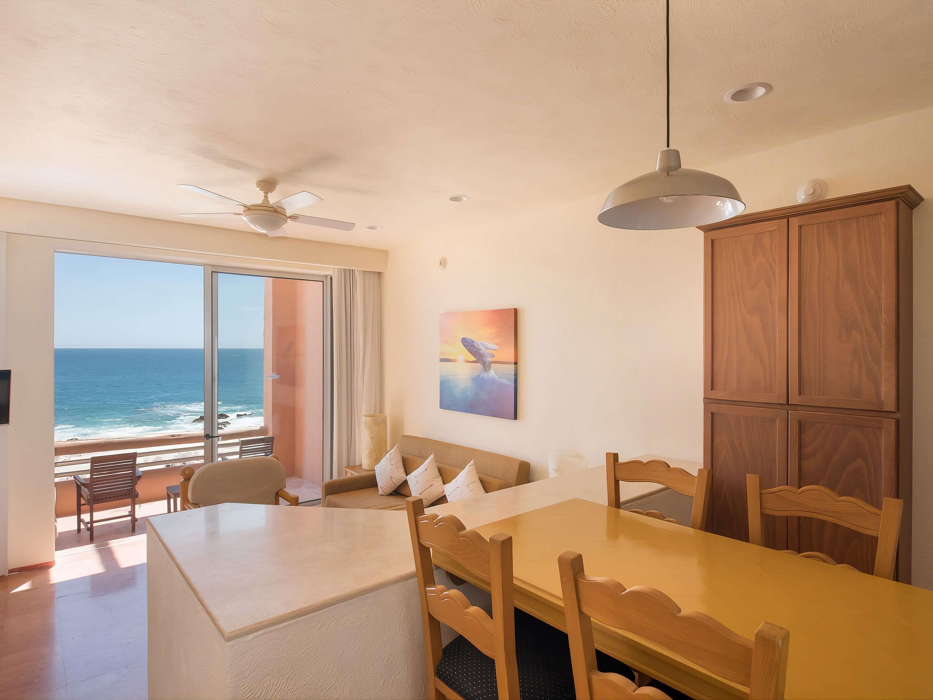 Club Regina Los Cabos Room Type - Suite with king bedroom, 2 baths, dining, living, kitchen, jacuzzi, terrace, ocean view