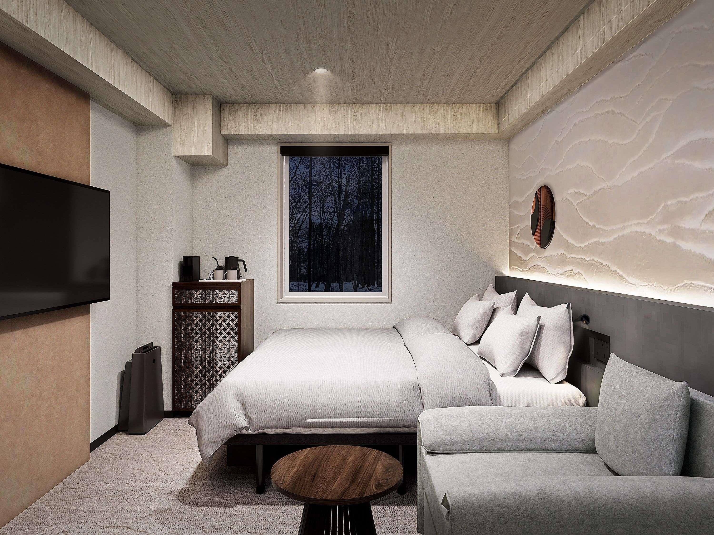 Mercure Niseko Resort Room Type - Standard room with Hollywood twin beds and 1 sofa bed