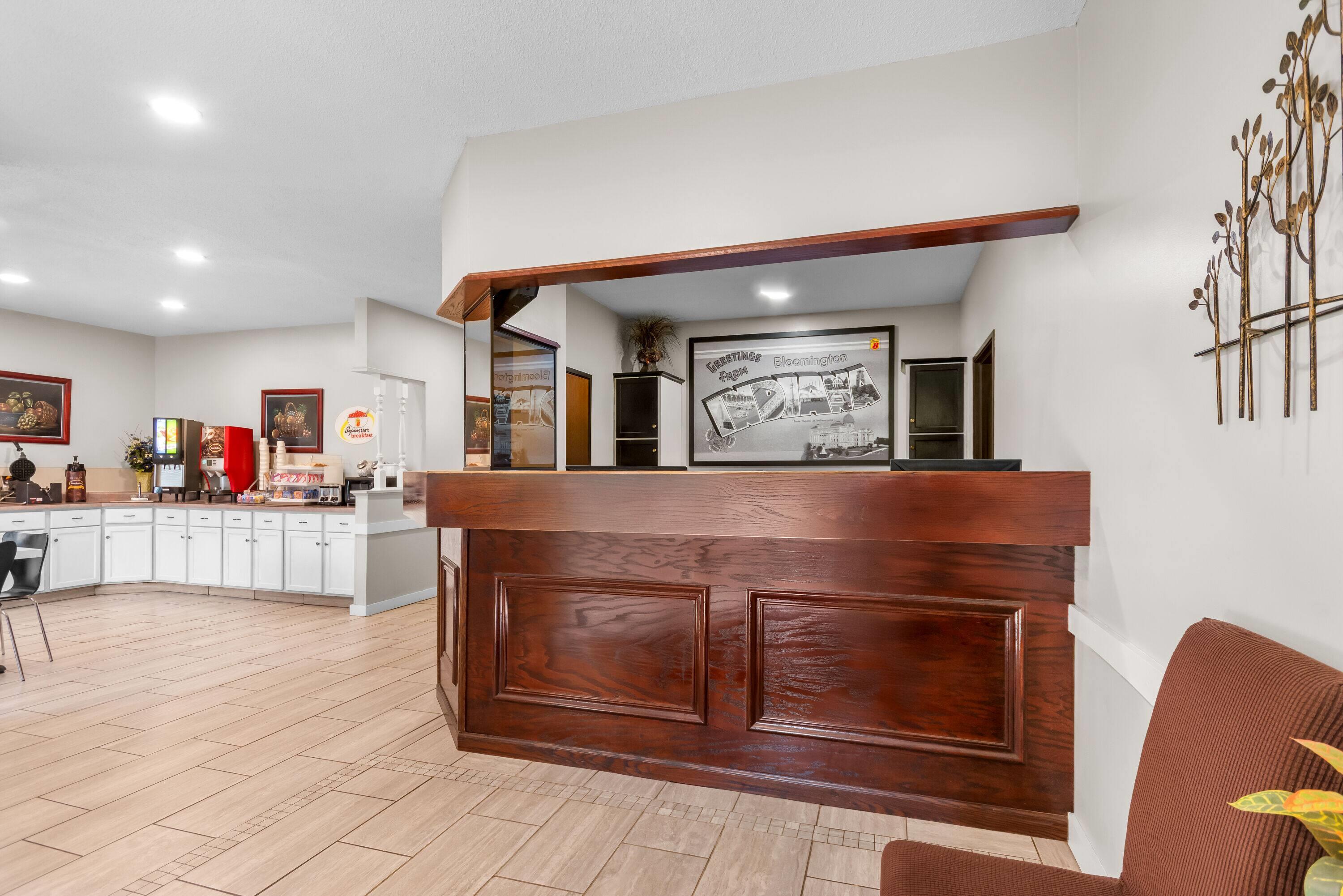 Reception | Super 8 by Wyndham Bloomington