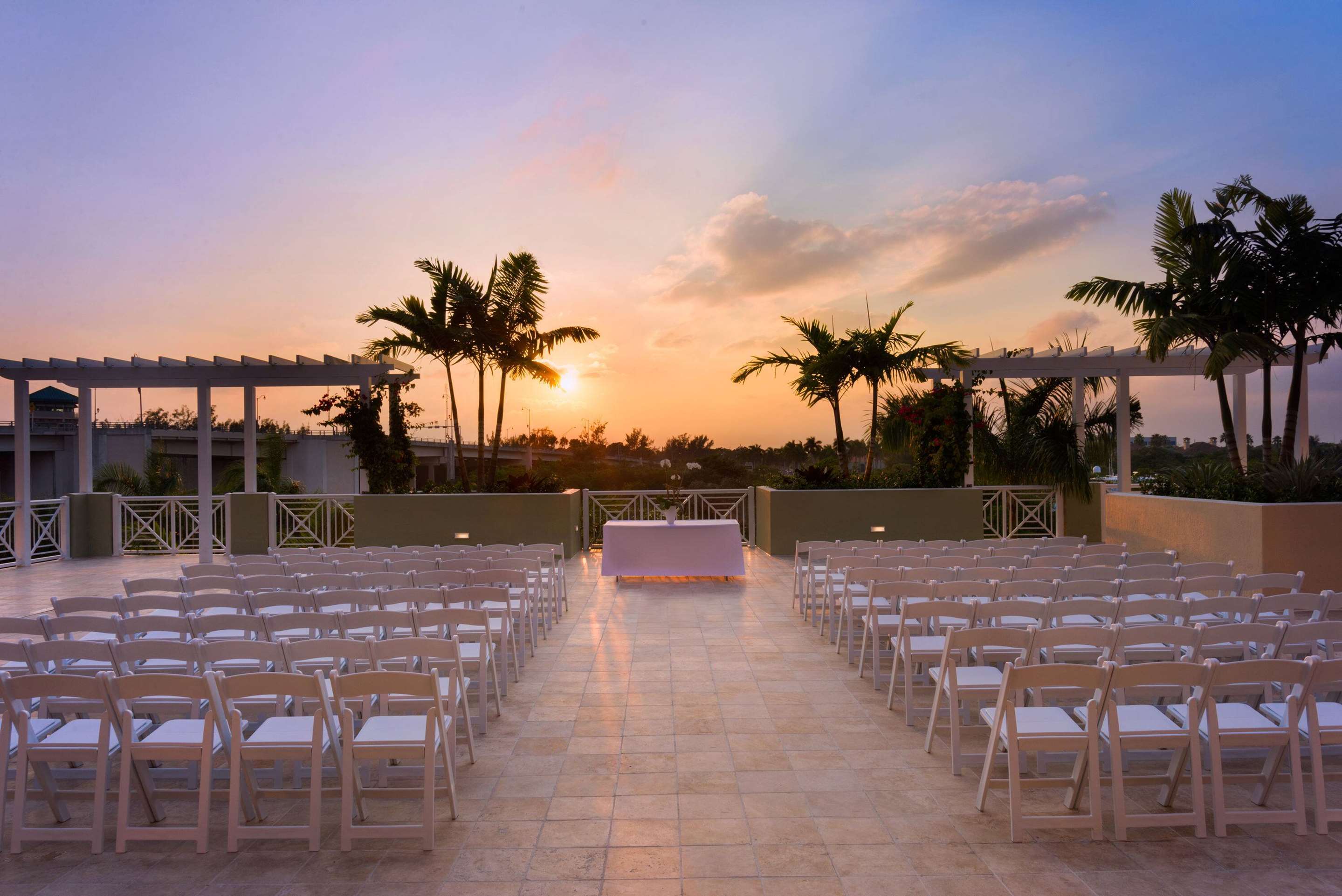 Outdoor Reception | Wyndham Grand Jupiter at Harbourside Place