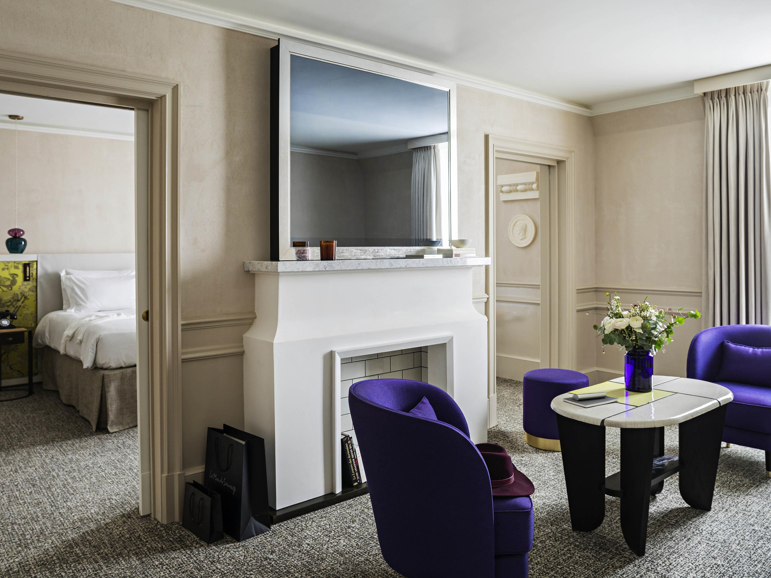 Sofitel Le Scribe Paris Opera Room Type - PRESTIGE SUITE, 1 King Size Bed, Sofabed, Separate Living Room, Courtyard or Scribe St Sofitel Le Scribe Paris Opera Room Type - PRESTIGE SUITE, 1 King Size Bed, Sofabed, Separate Living Room, Courtyard or Scribe St
