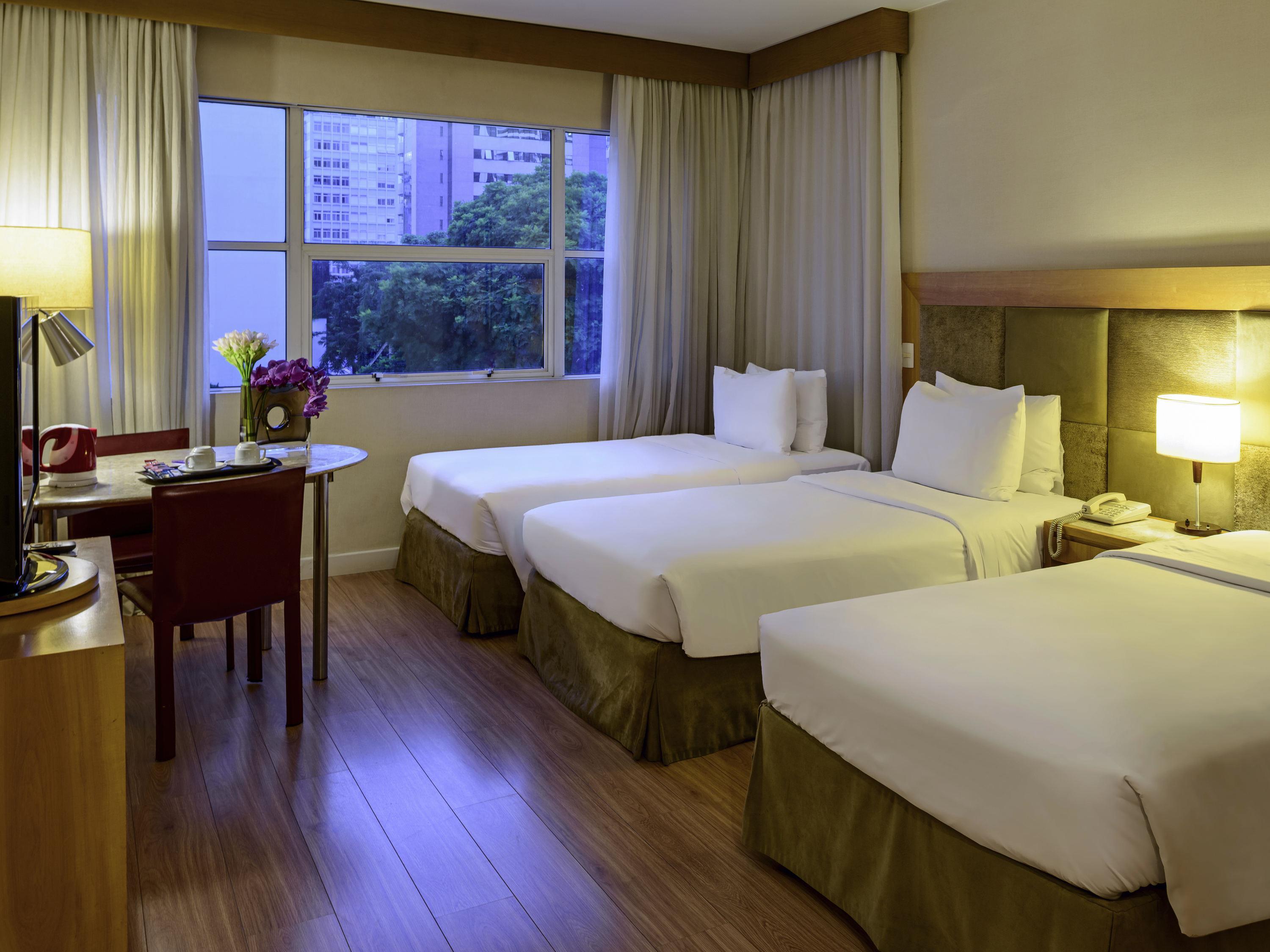 Mercure Sao Paulo Jardins Room Type - Standard Apartment with 3 single beds