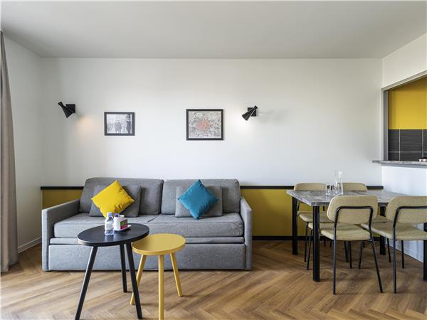 1-bedroom apartment with balcony for 4 people