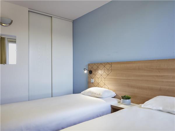 Apartment for 4 people with twin beds