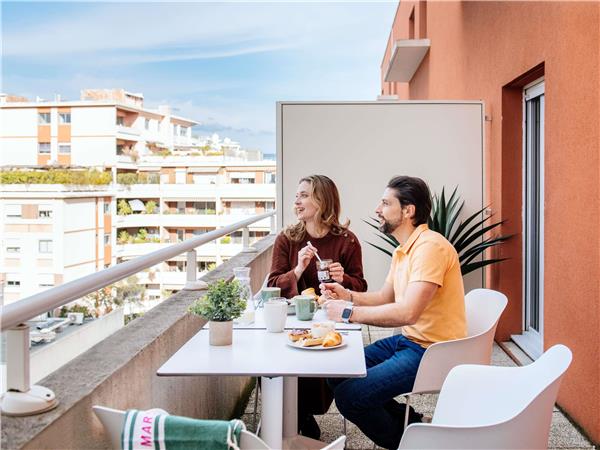 1-bedroom apartment with balcony for 4 people