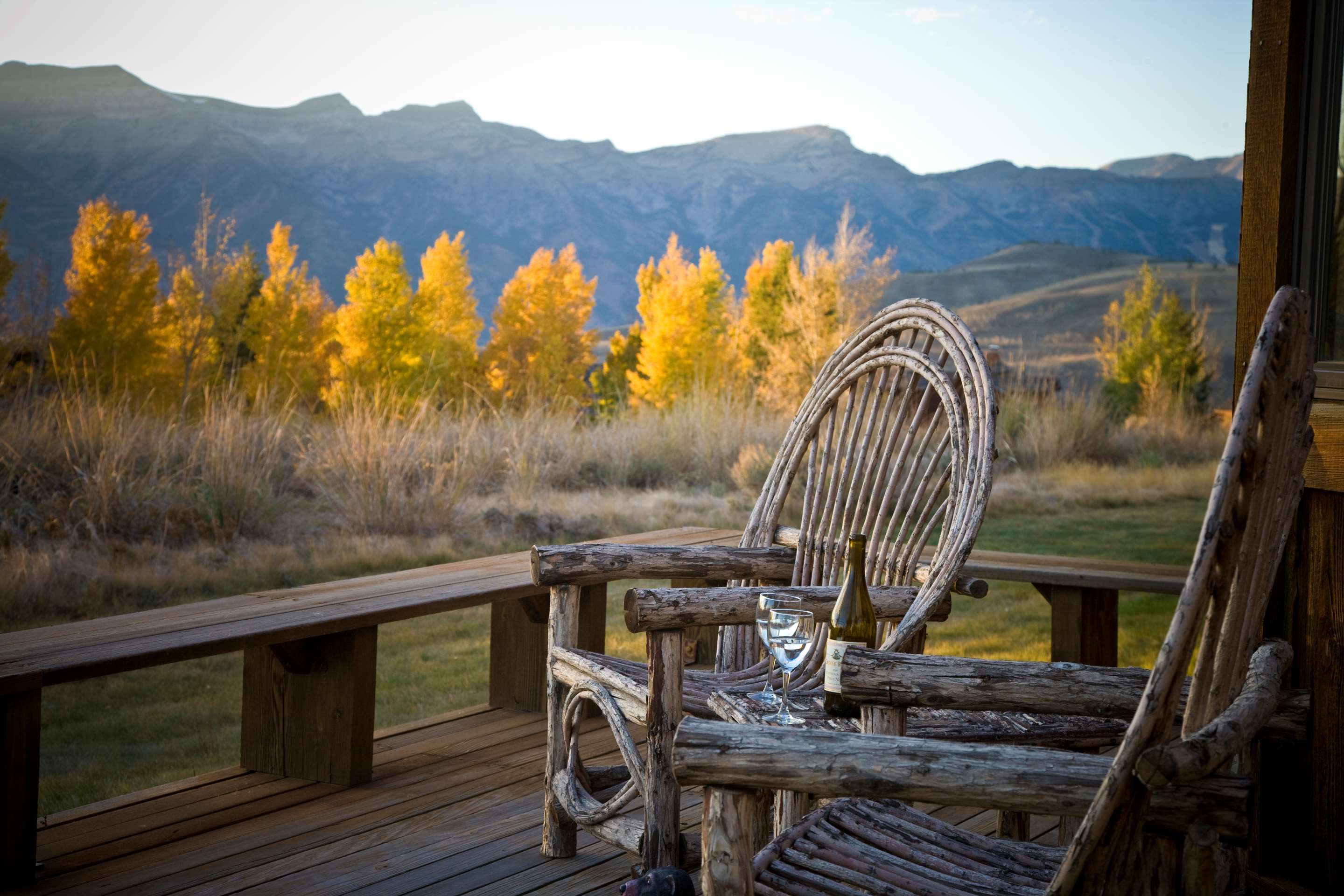 Deck Chairs in Fall | Spring Creek Ranch