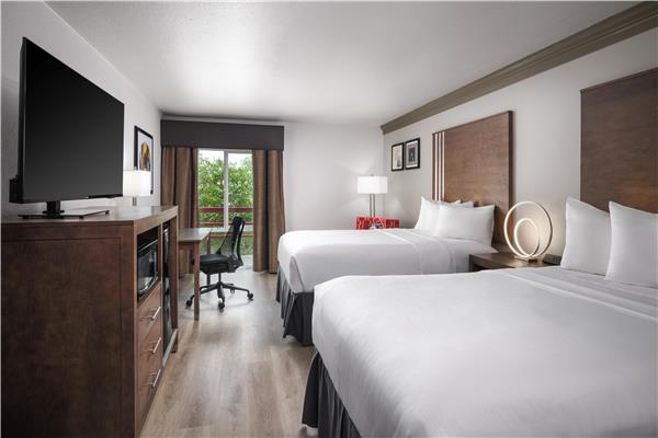 2 Double Beds, Non-Smoking, Courtyard View, Work Desk, Microwave And Refrigerator, Wi-Fi, Full Breakfast