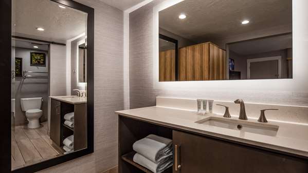 1 King Bed, Non-Smoking, High Speed Internet Access, 50 Inch Flat Screen Television, Microwave And Refrigerator, Coffee Maker, Hairdryer, Full Breakfast