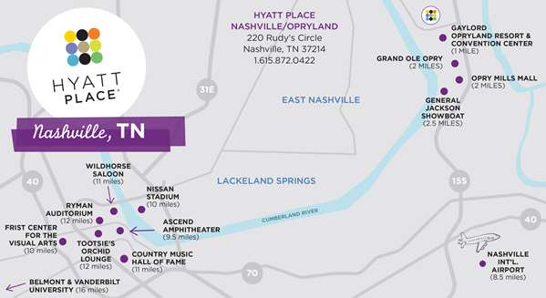 - Hyatt Place Hotel Opryland Nashville - TN 155, Exit 12