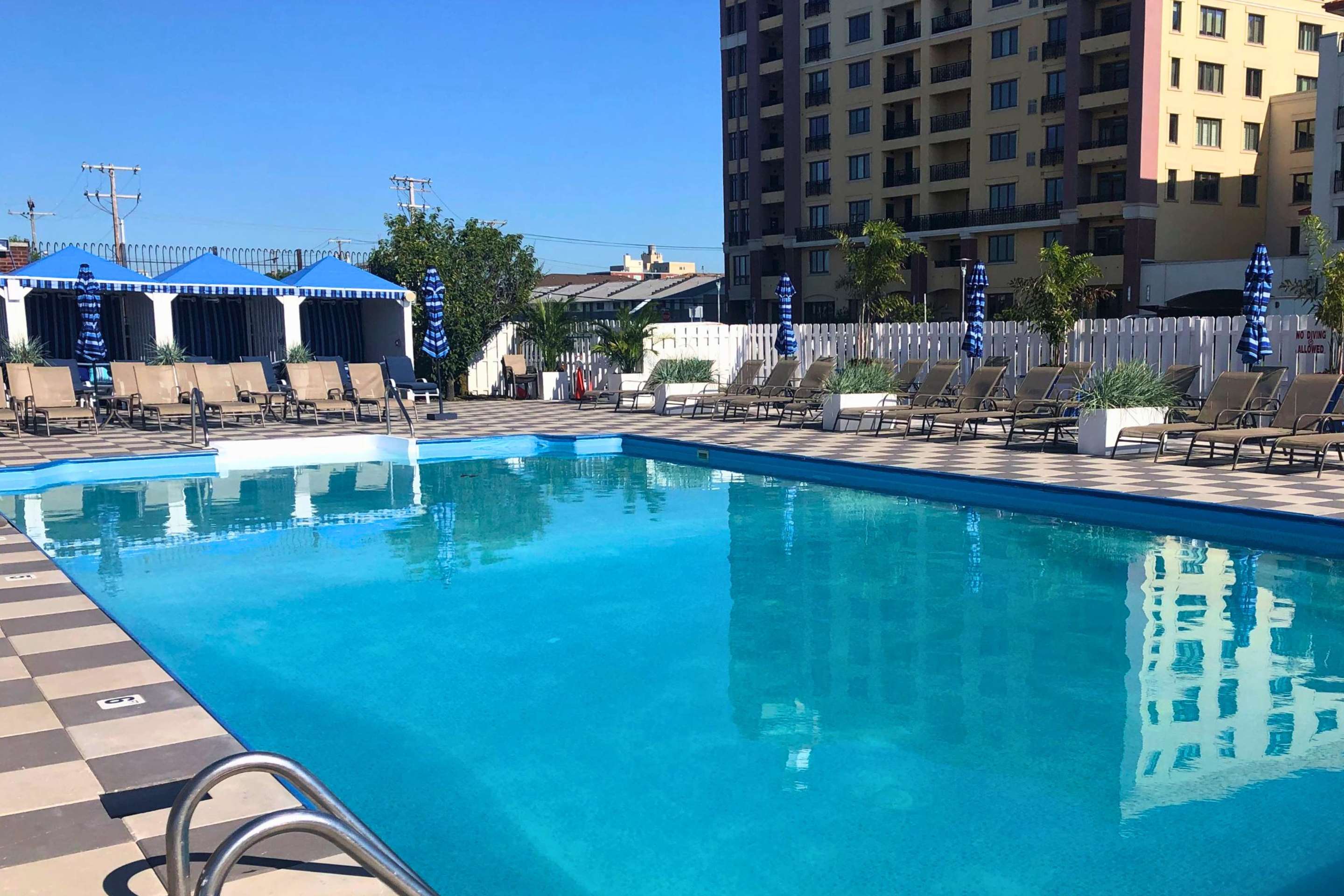 Outdoor Pool and Cabanas