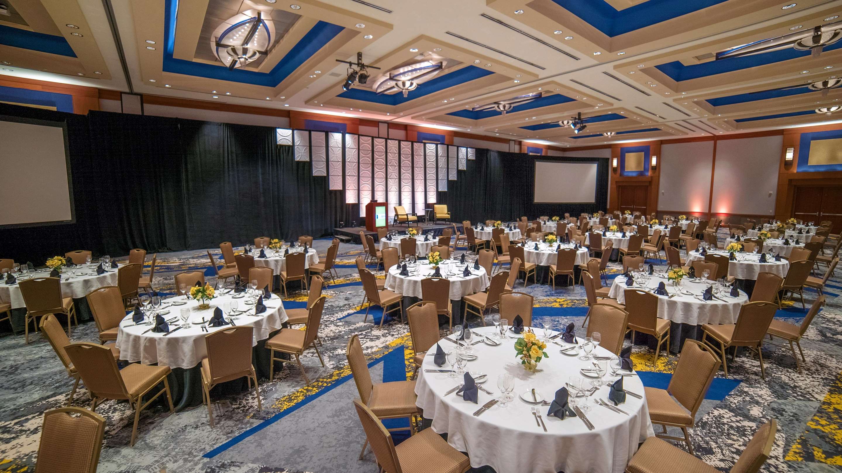 Ballroom Rounds Stage Backdrop