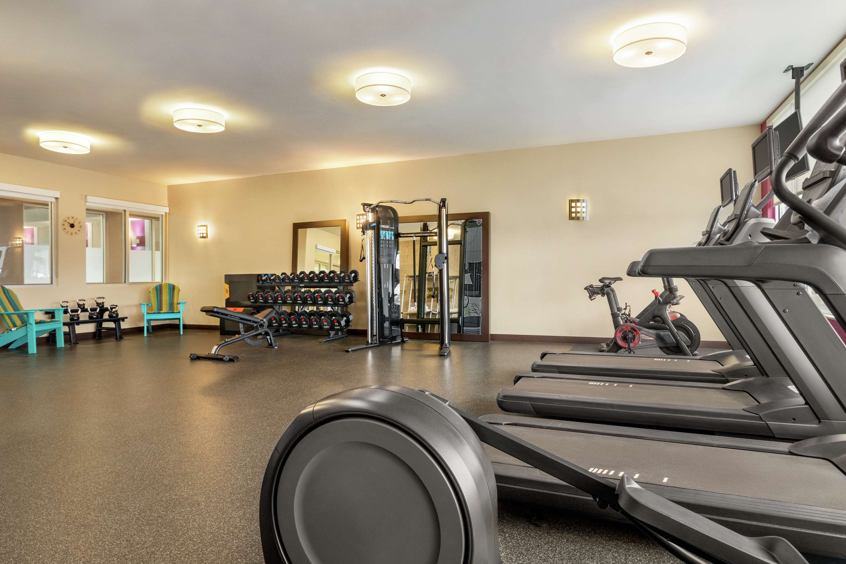Health club fitness center gym | Home2 Suites by Hilton Albuquerque/Downtown-University