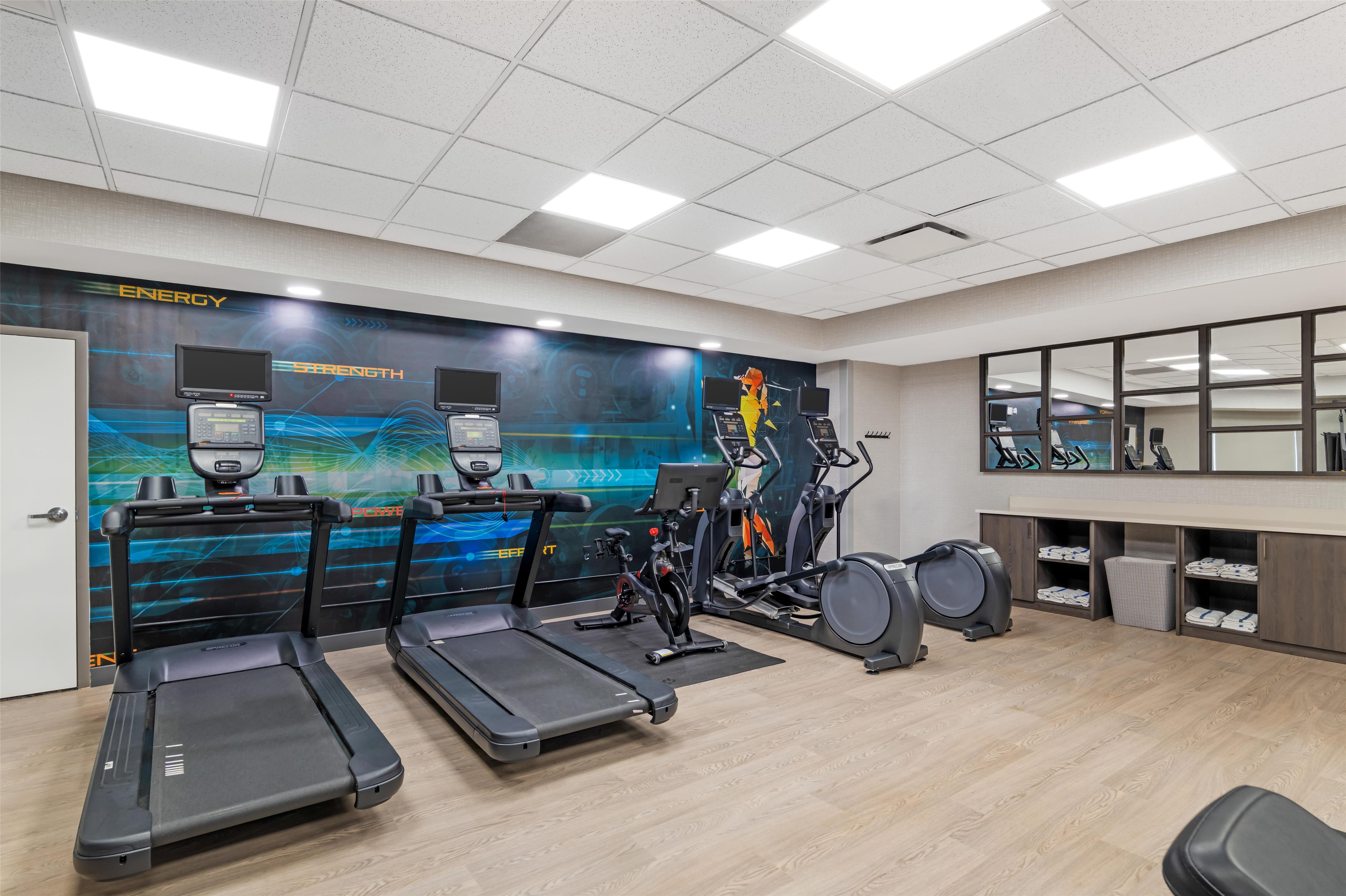 Health club fitness center gym | Hampton Inn & Suites Augusta West