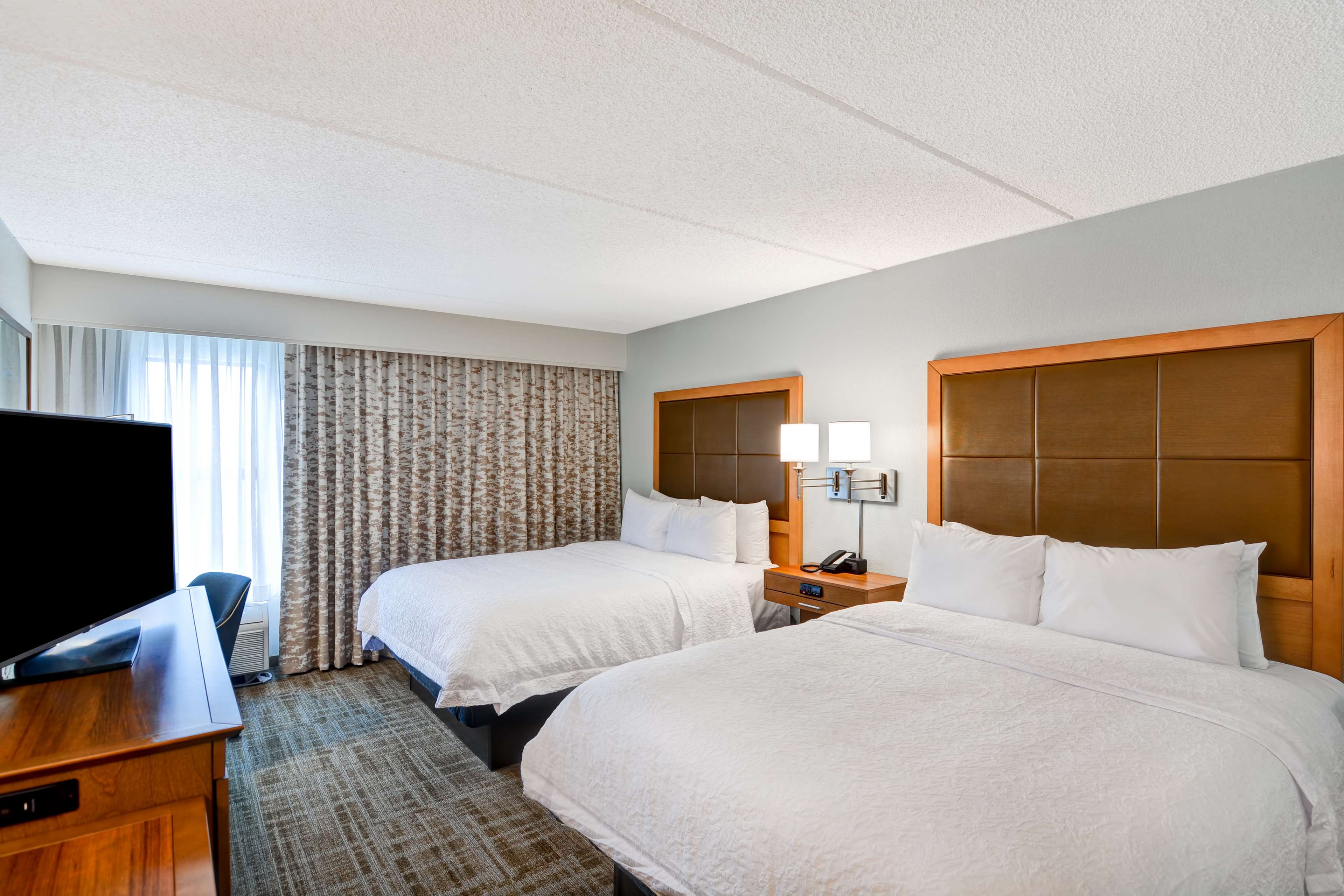 Hampton Inn Albany-Wolf Road Room Type - 2QNS W FRIDGE-MICROWAVE NS