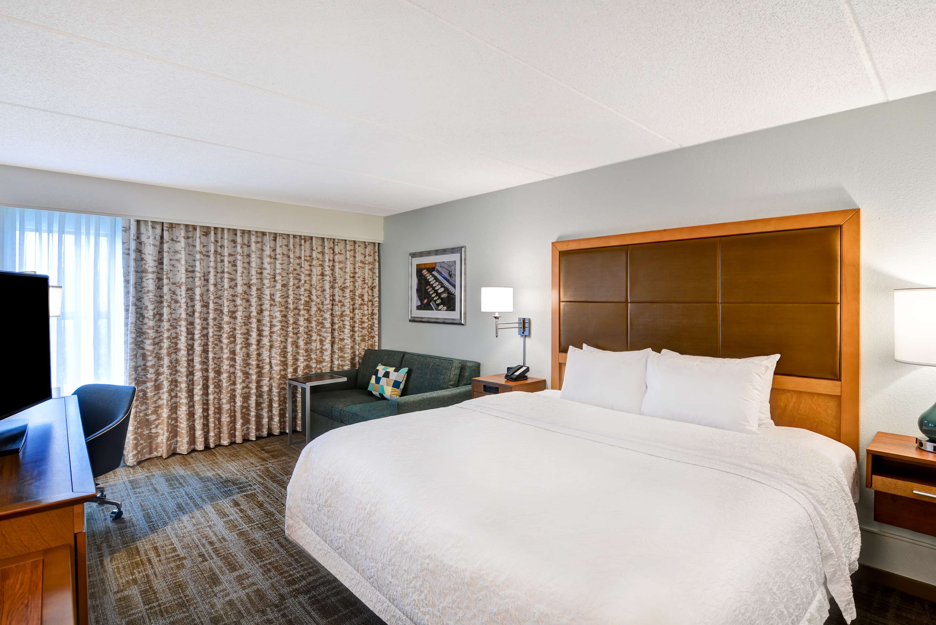 Hampton Inn Albany-Wolf Road Room Type - 1K W FRIDG-MICROWV-SFBD NS