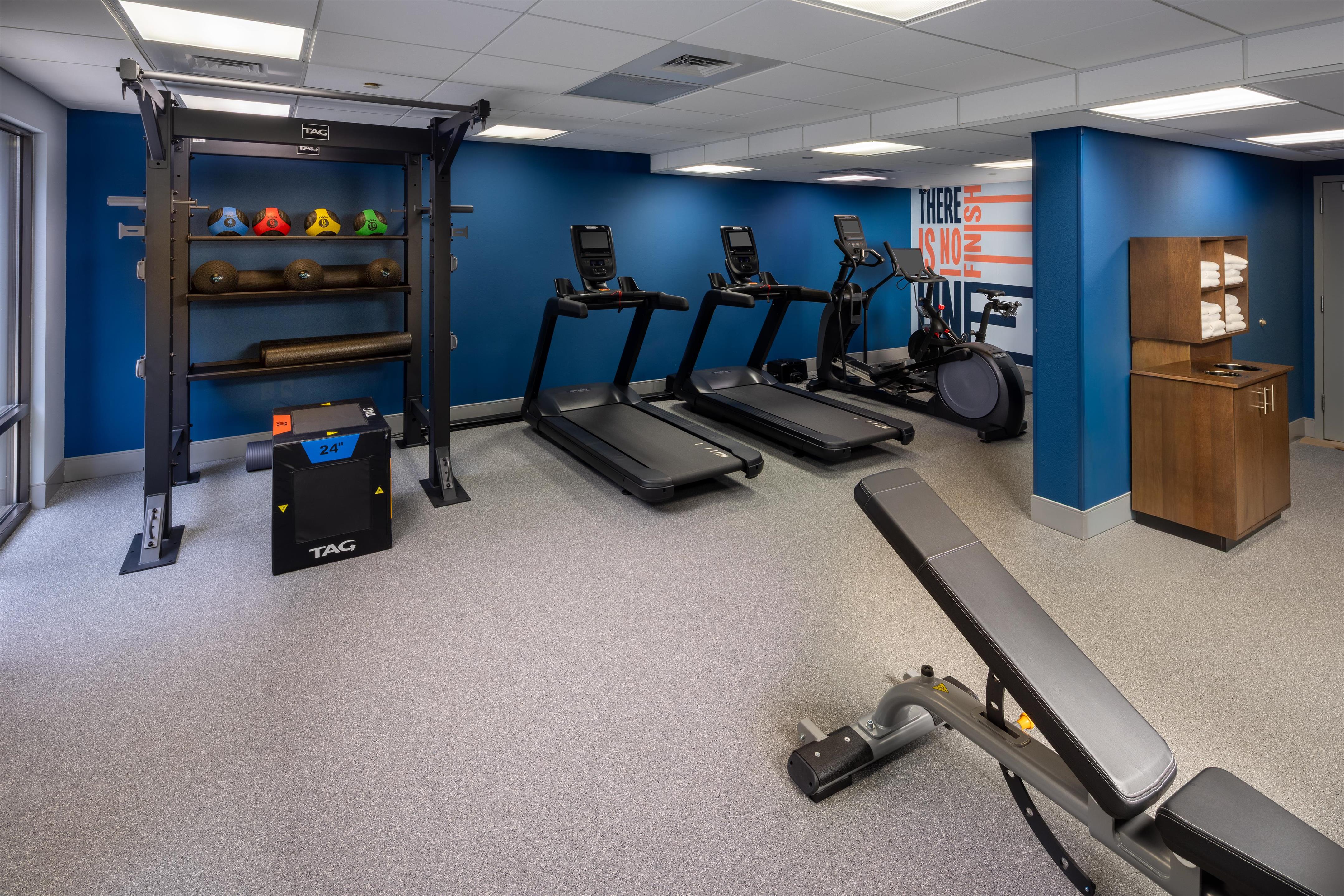 Health club fitness center gym | Hampton Inn & Suites Asheville Airport