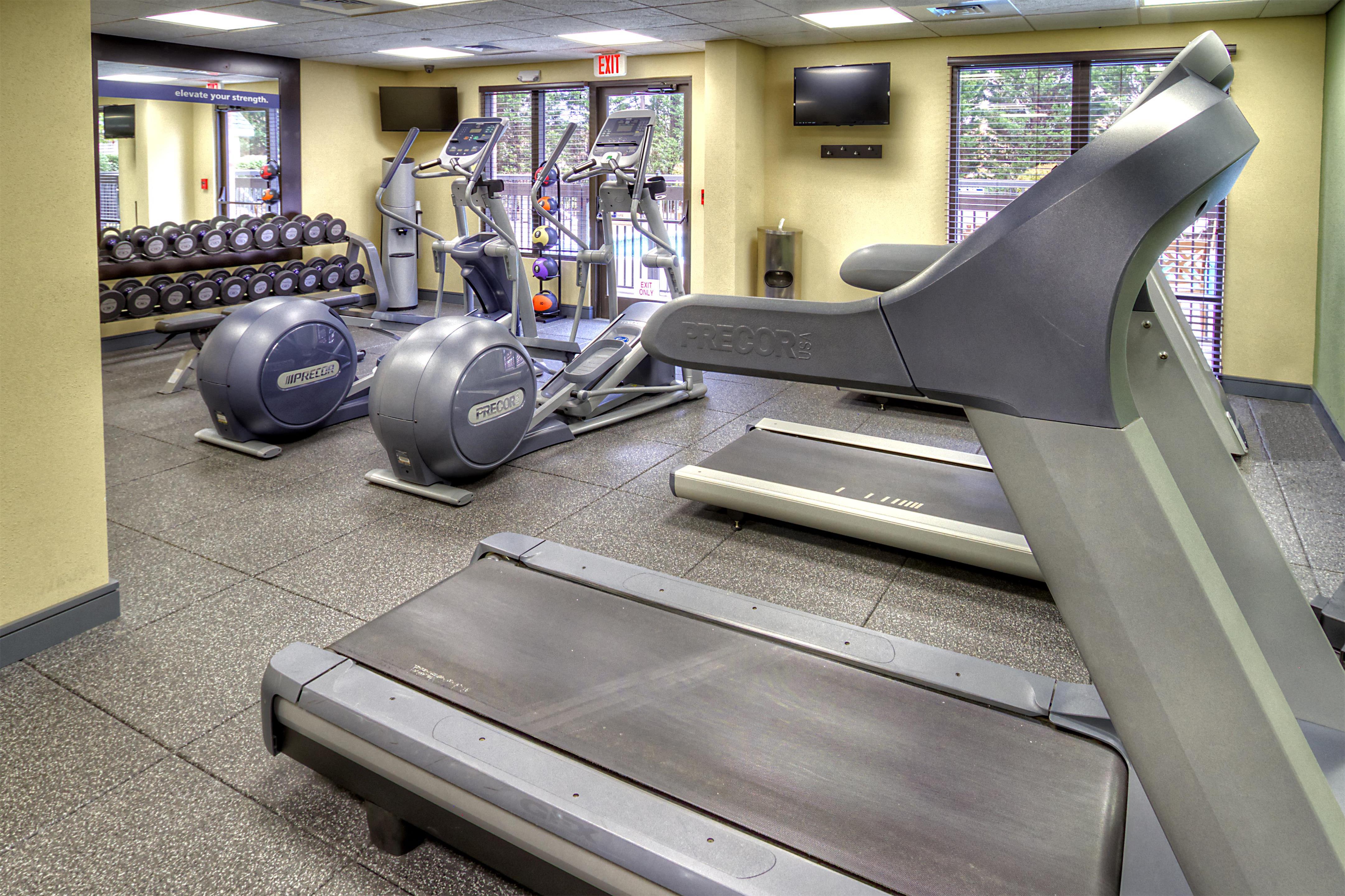 Health club fitness center gym | Hampton Inn & Suites Asheville Airport