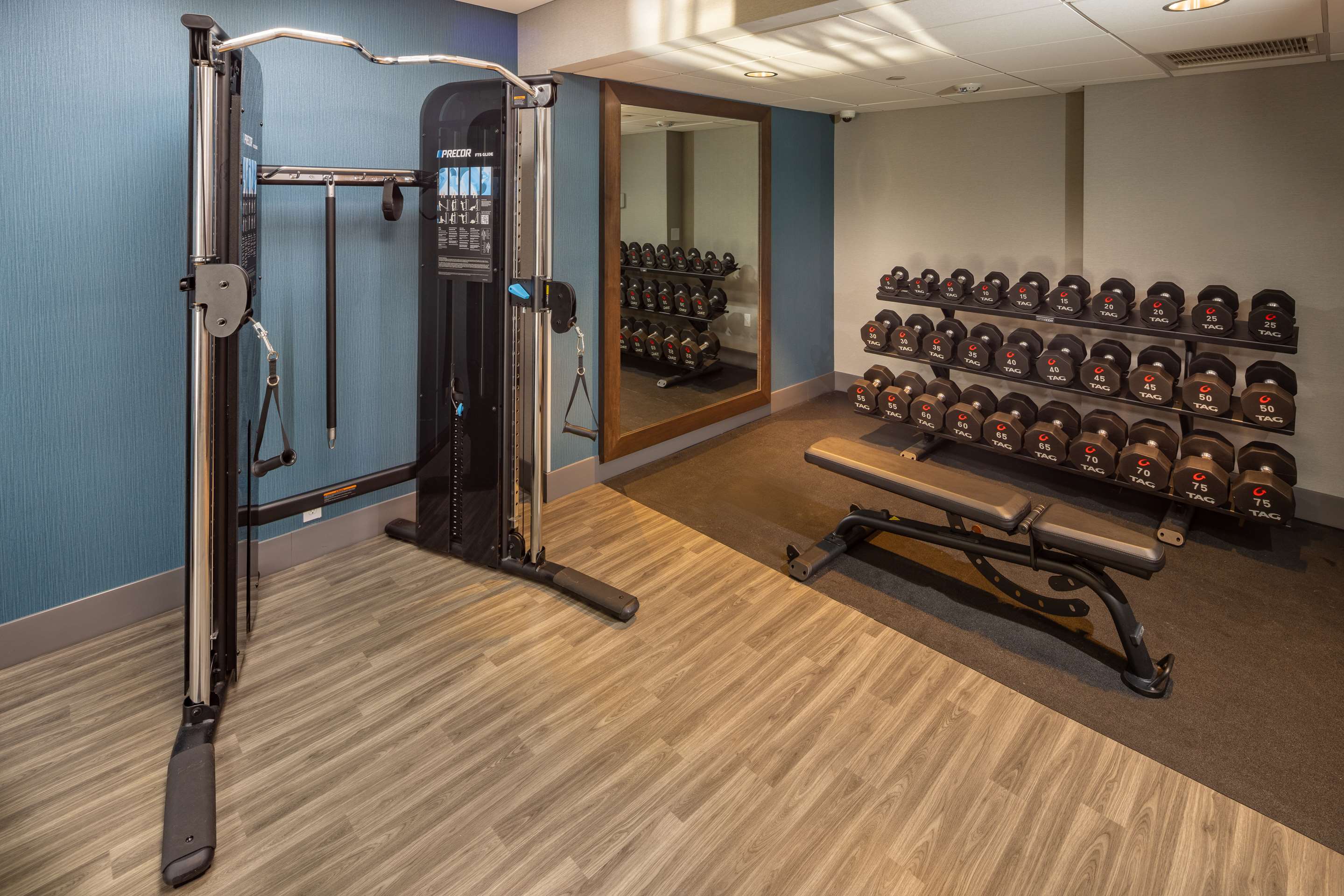 Health club fitness center gym | Hampton Inn Asheville-Tunnel Road