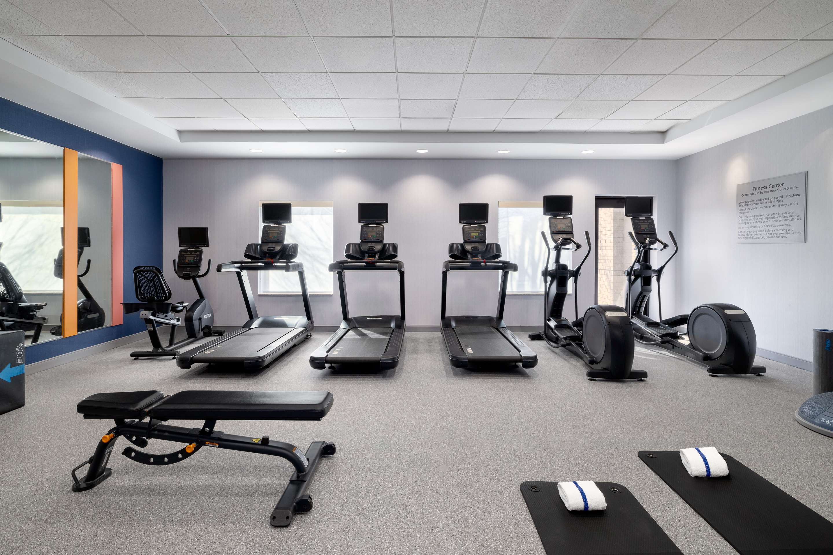 Health club fitness center gym | Hampton Inn & Suites Columbia South Fort Meade Area