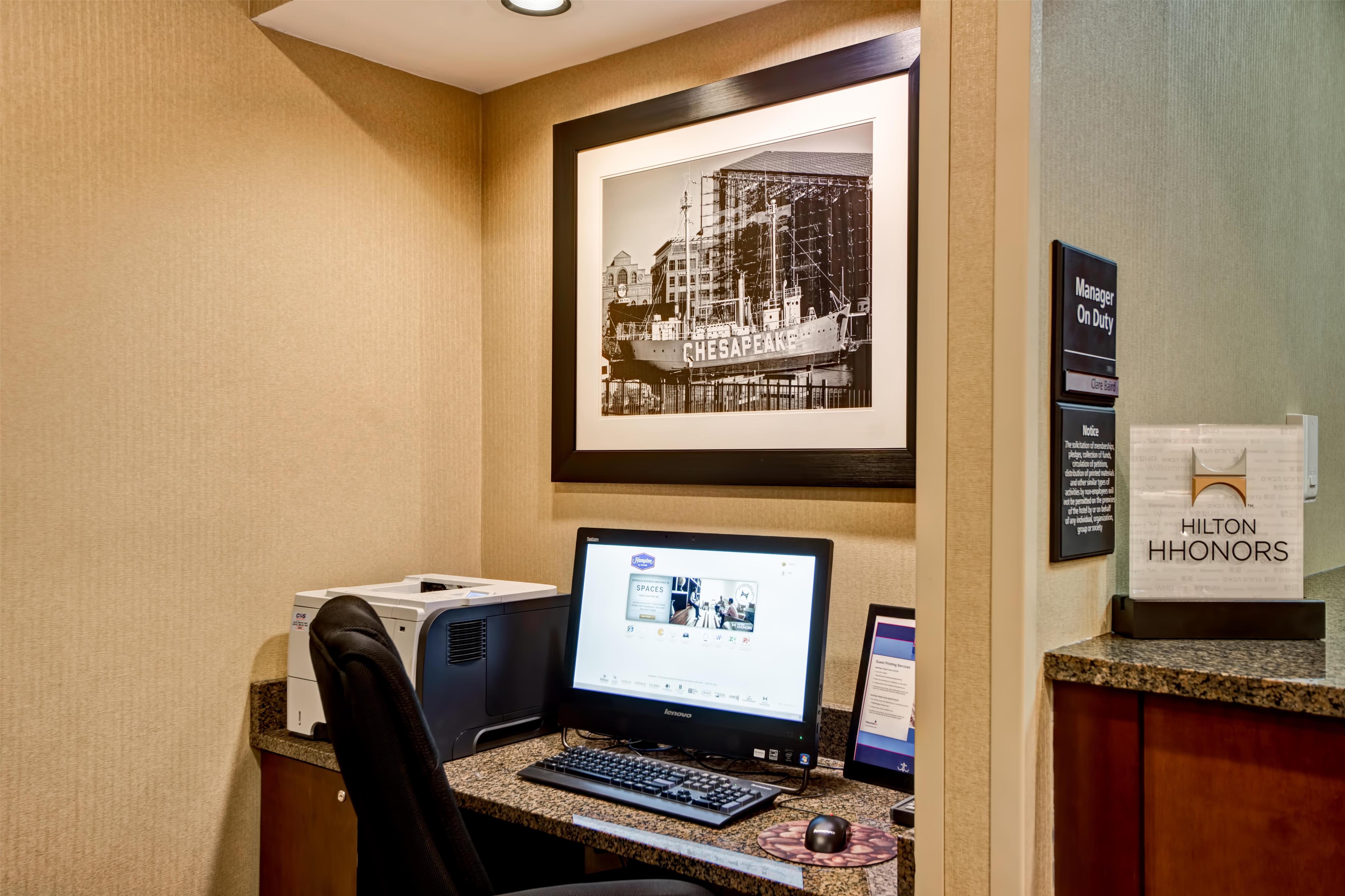 Business Center | Hampton Inn Baltimore/Glen Burnie
