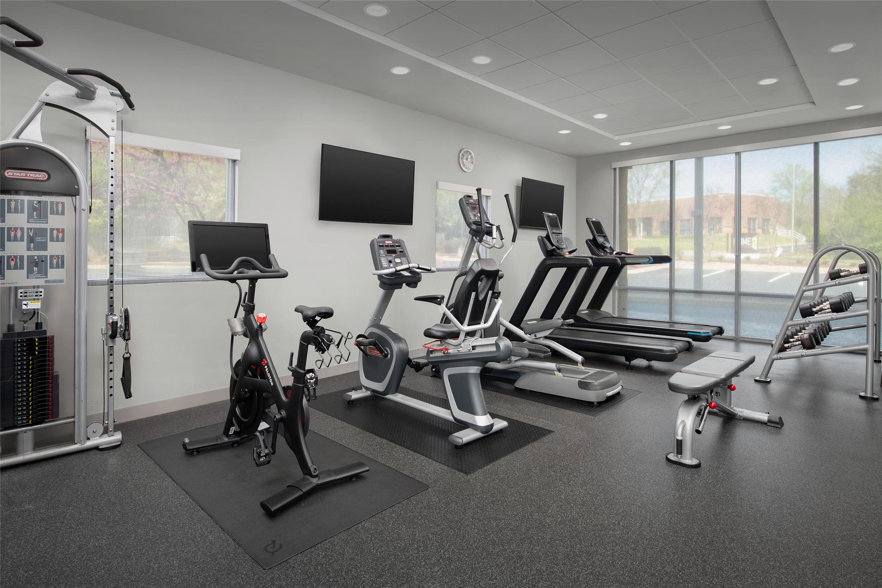 Health club fitness center gym | Home2 Suites by Hilton Nashville-Airport
