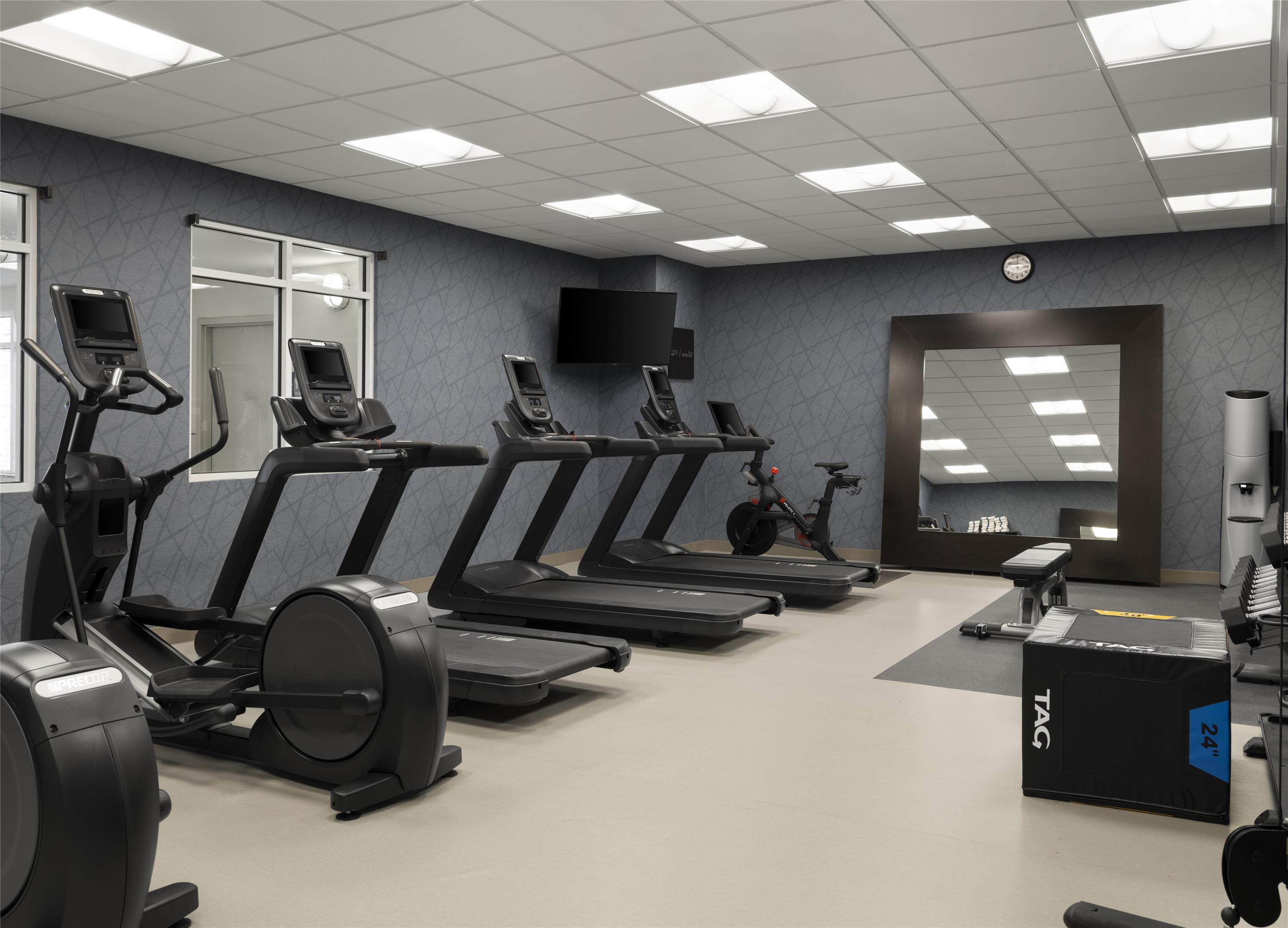 Health club fitness center gym | Homewood Suites by Hilton Akron Fairlawn, OH