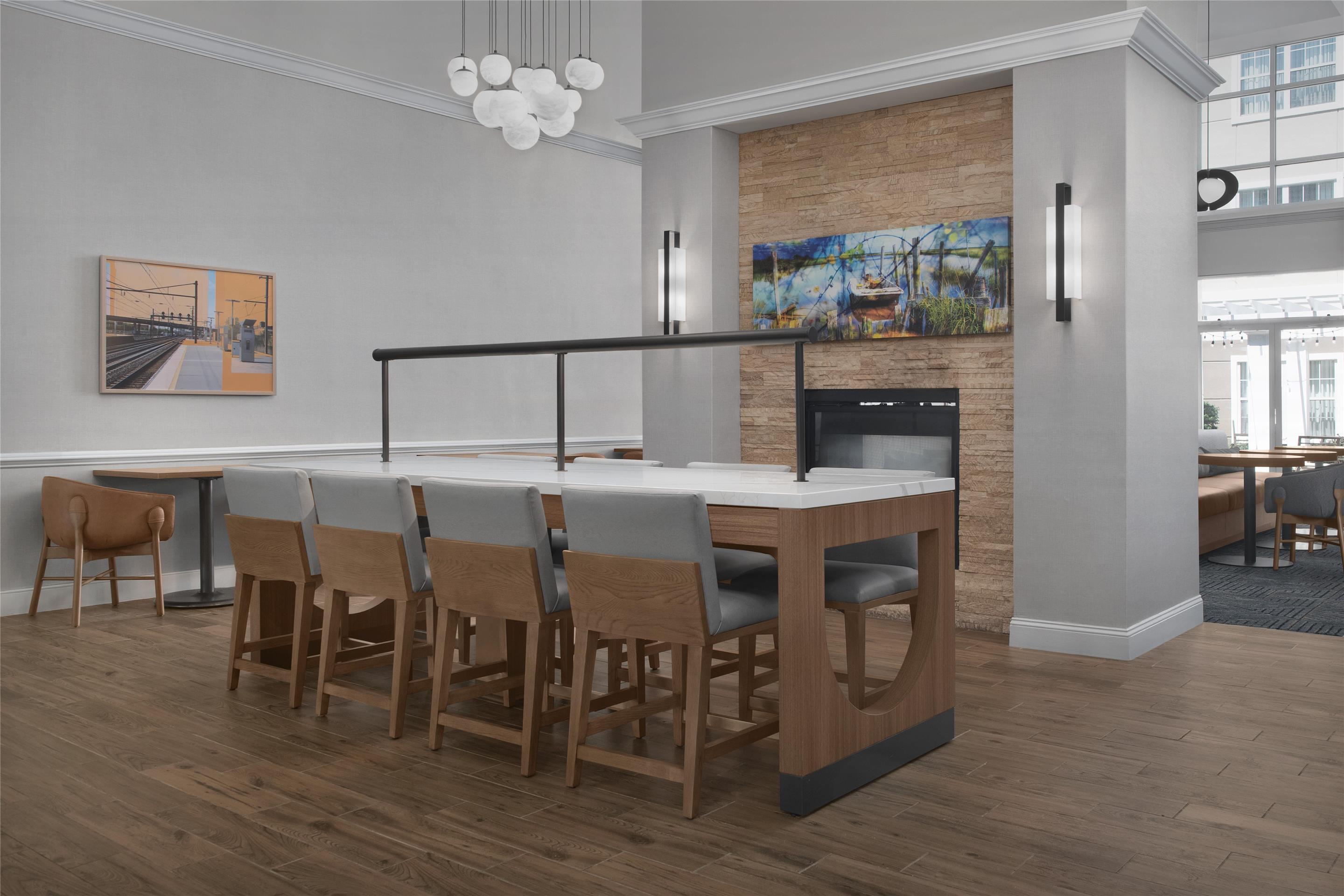 Breakfast Area | Homewood Suites by Hilton Newark-Cranford